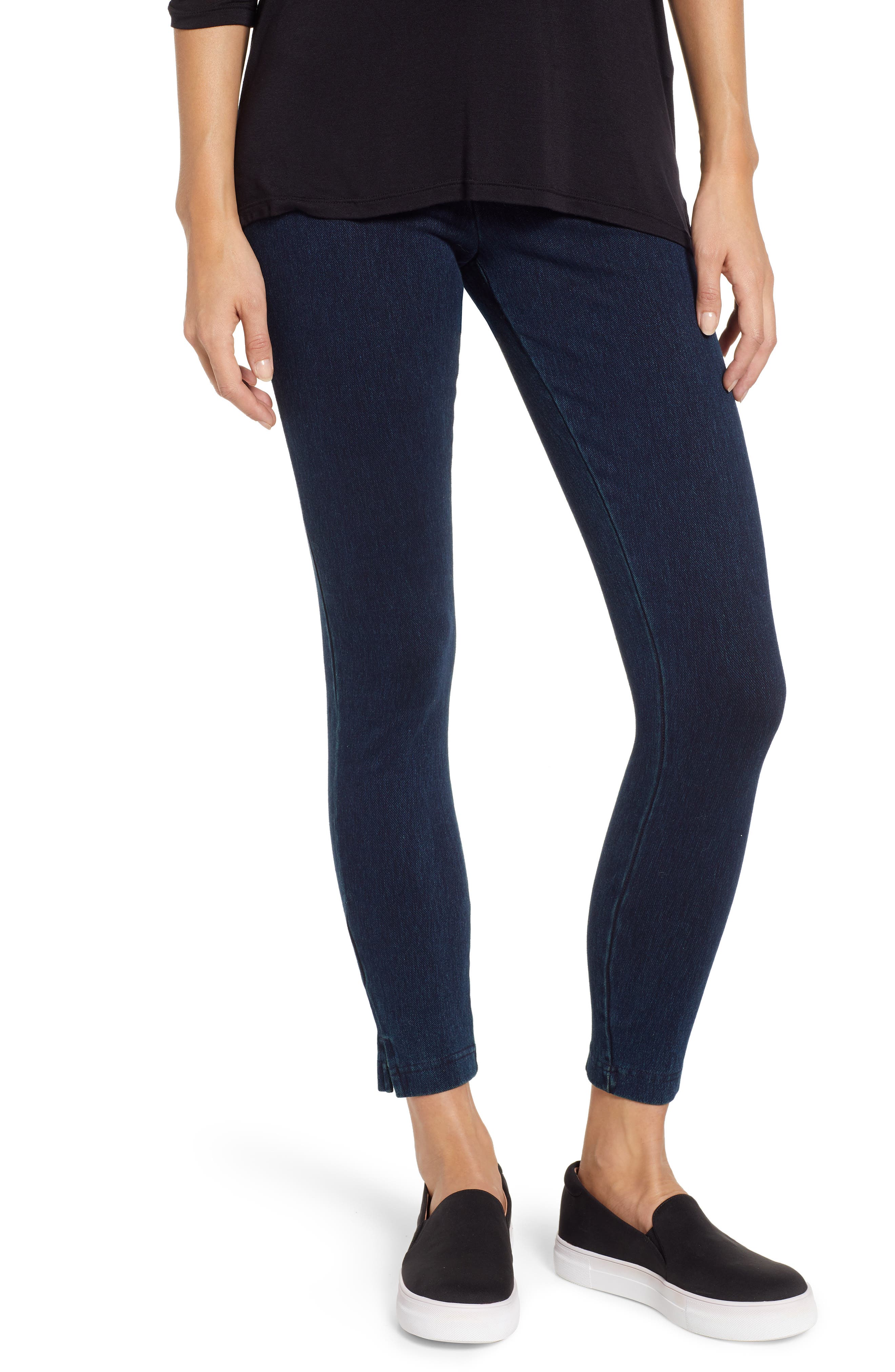 Lysse High Waist Skinny Denim Leggings, Blue