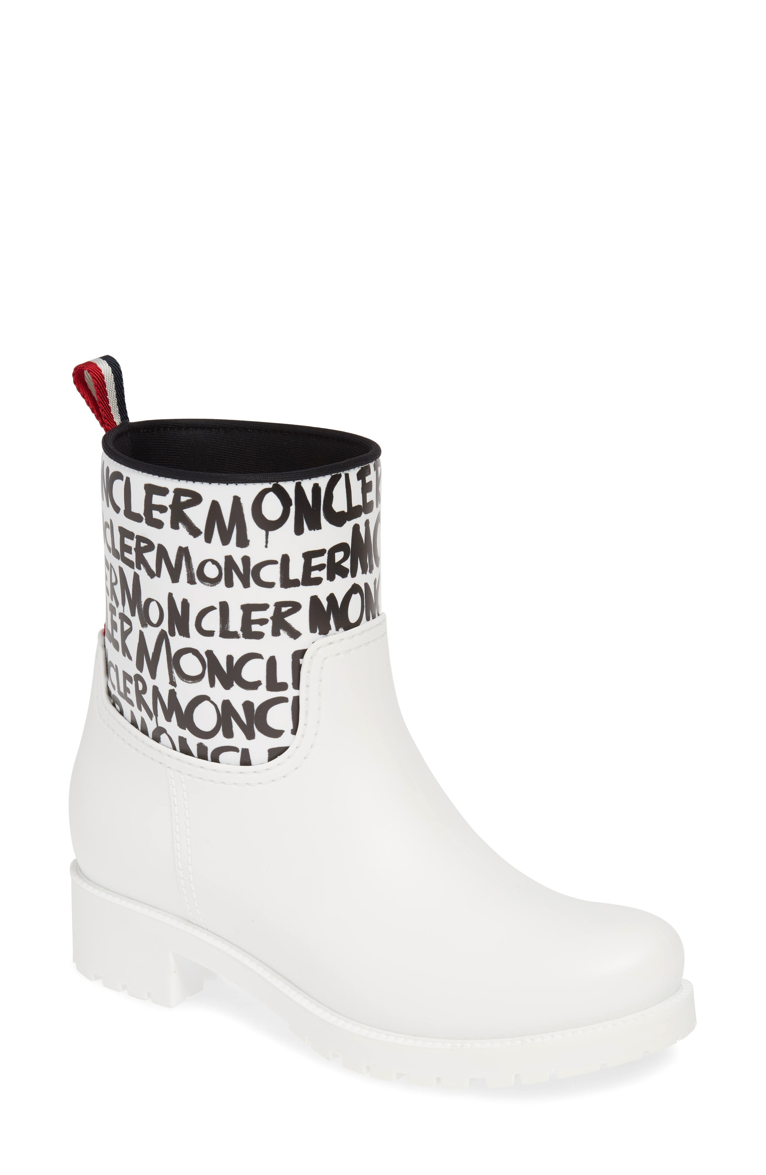 Moncler Ginette Stivale Logo Waterproof Rain Boot