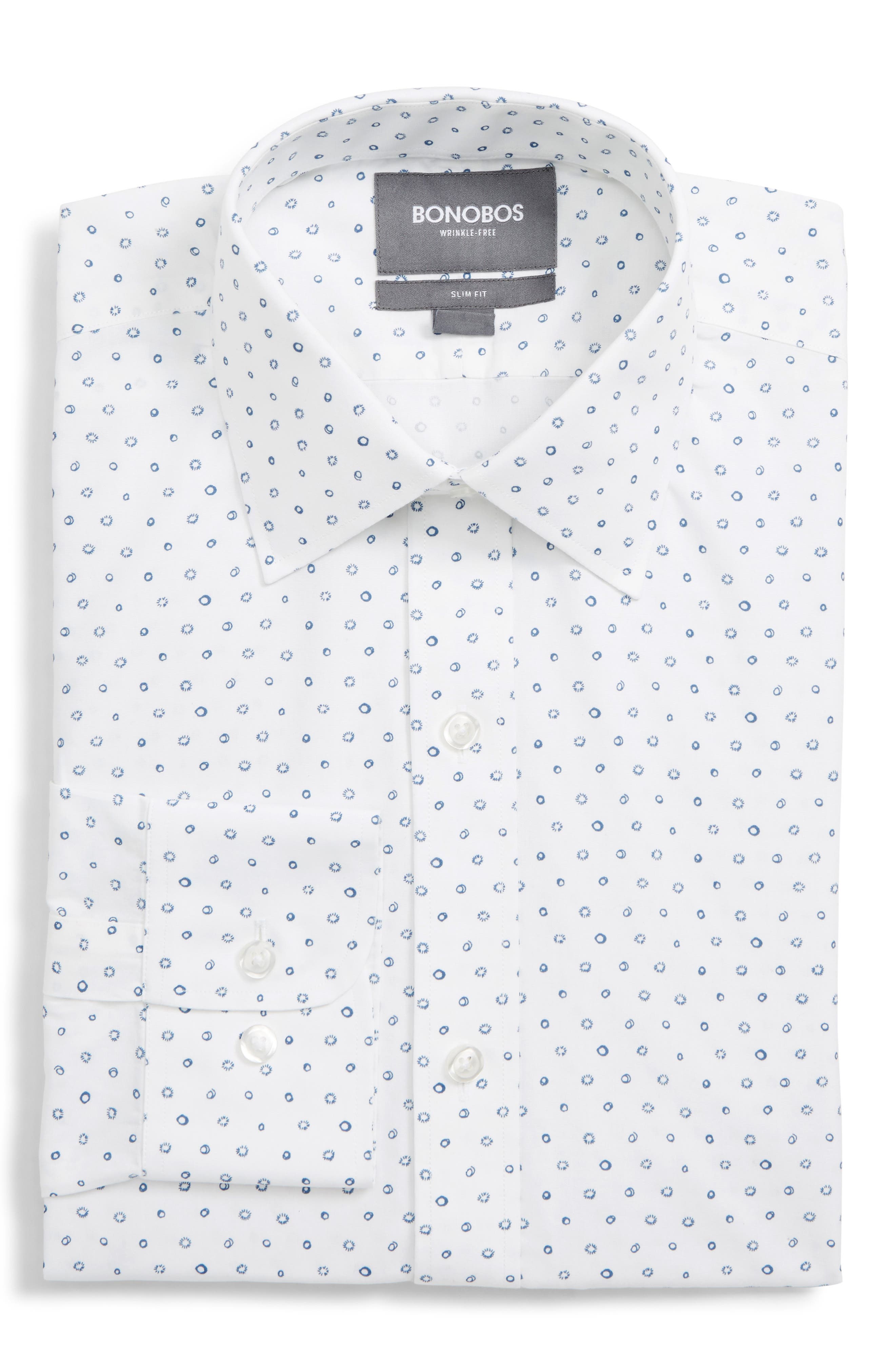 Bonobos Daily Grind Slim Fit Print Dress Shirt