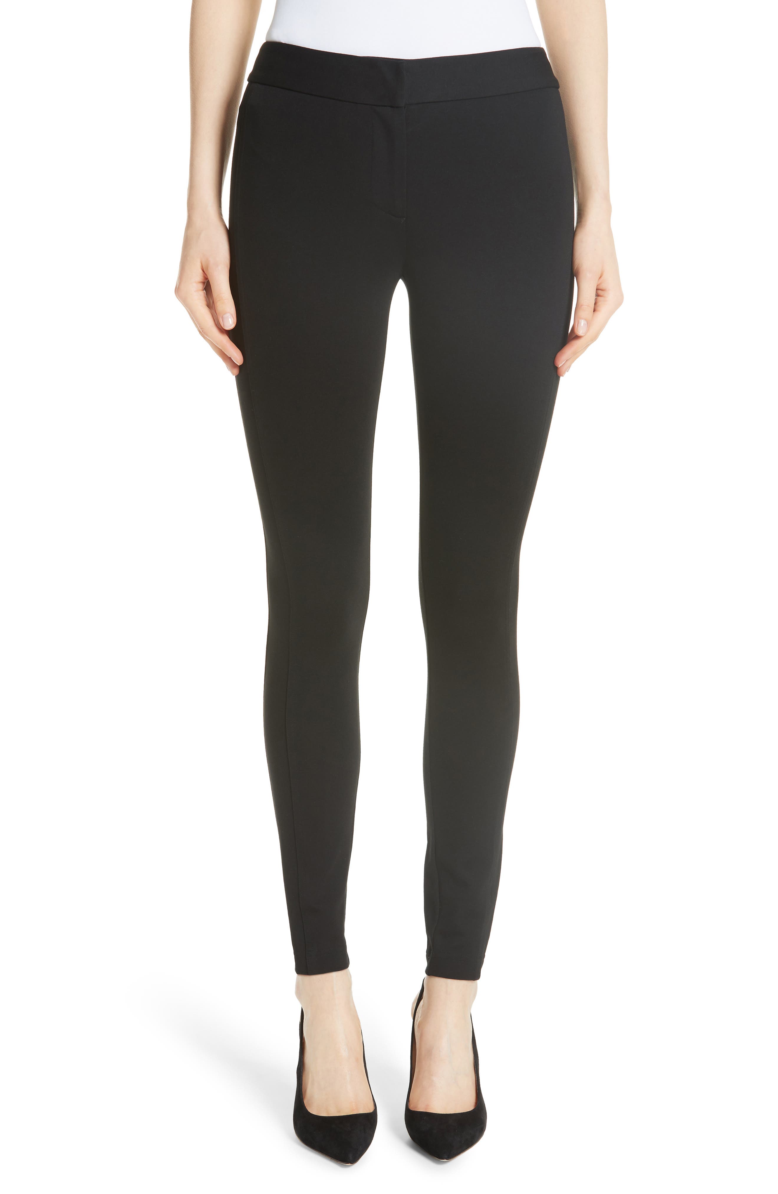 Emporio Armani Double Face Stretch Jersey Leggings, US / 42 IT - Black