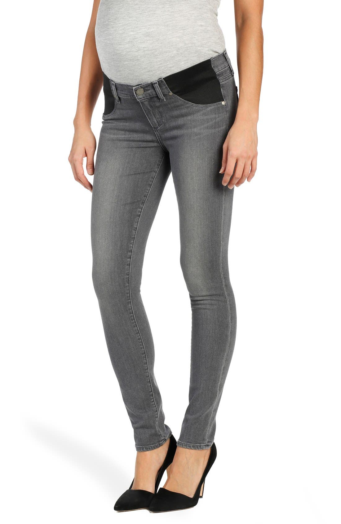 PAIGE Transcend Verdugo Ultra Skinny Maternity Jeans (Silvie) Nordstrom