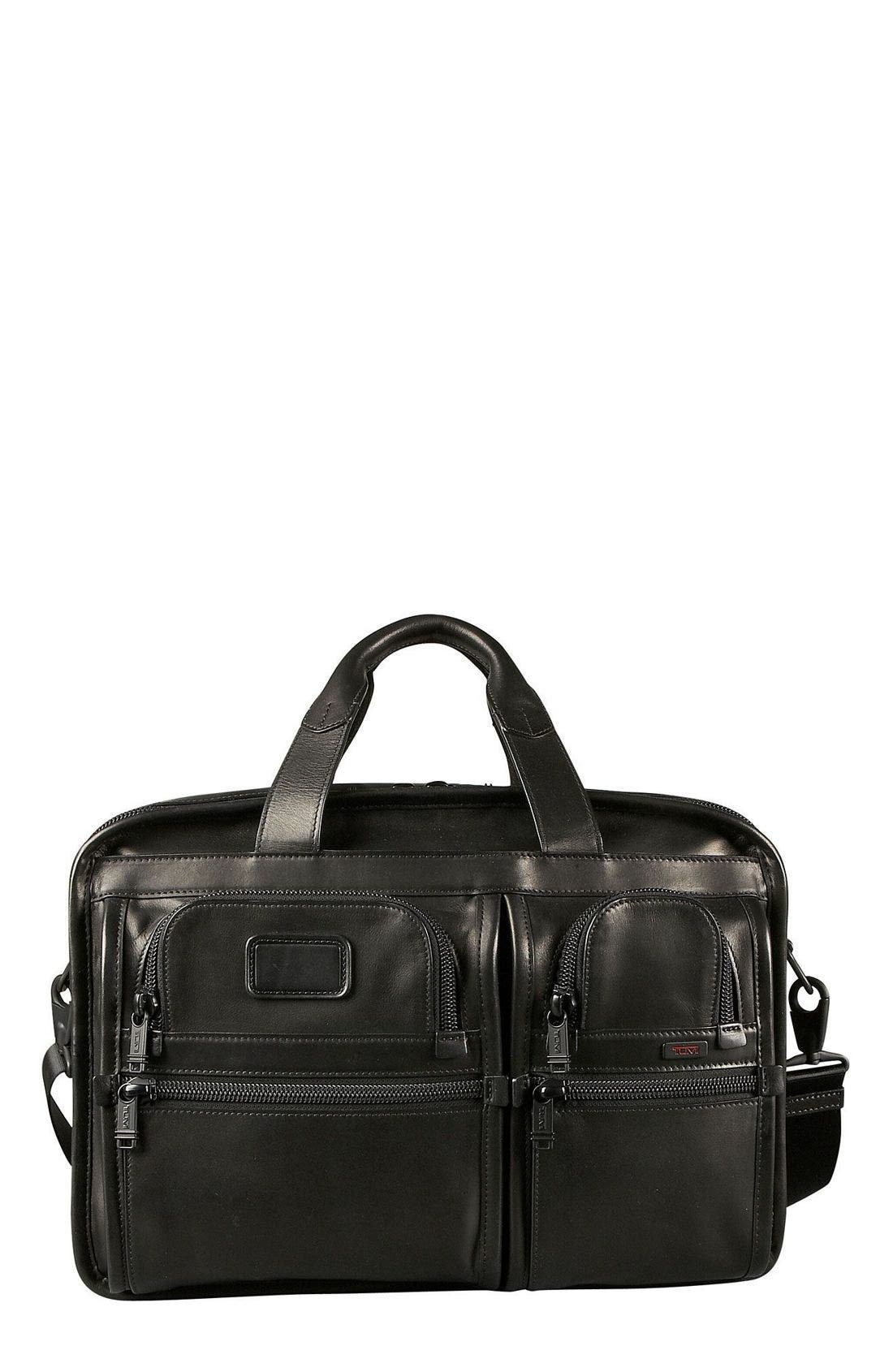 Tumi 'Alpha' Expandable Organizer Leather Computer Briefcase Nordstrom