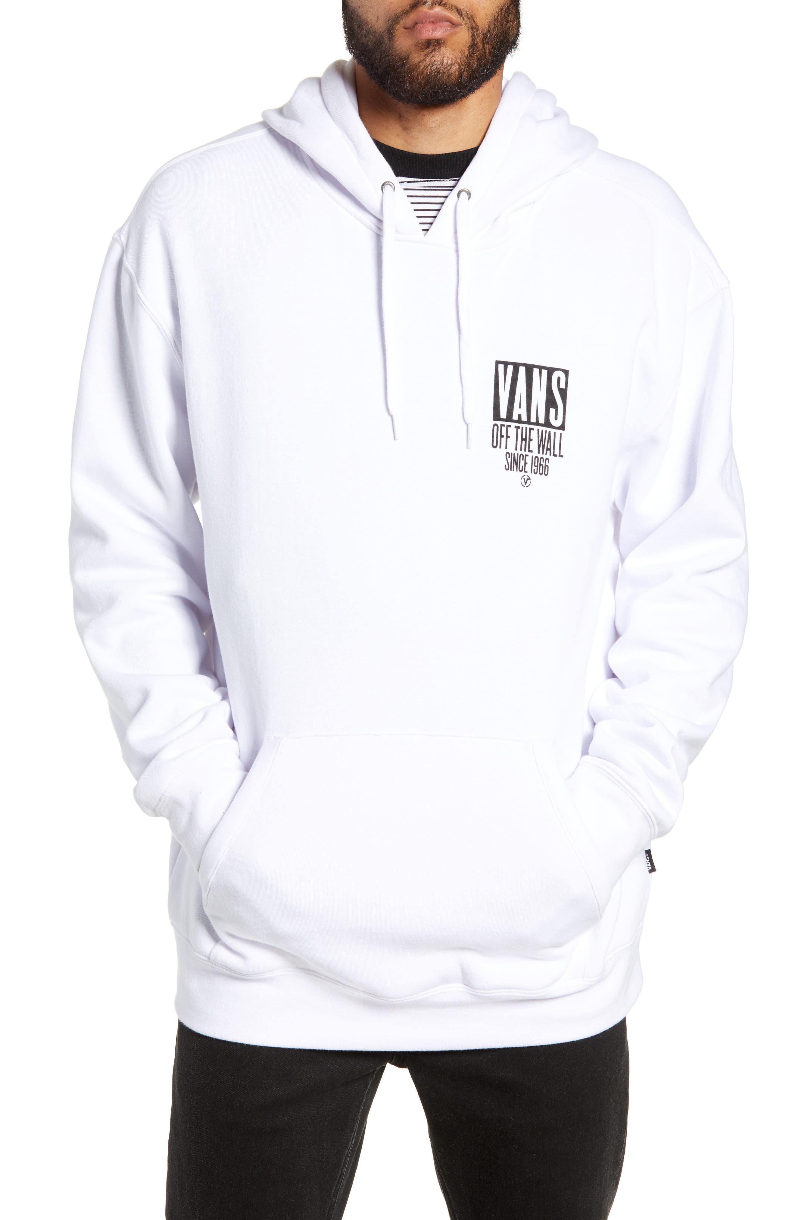 Vans Type Stacked Graphic Hoodie, White