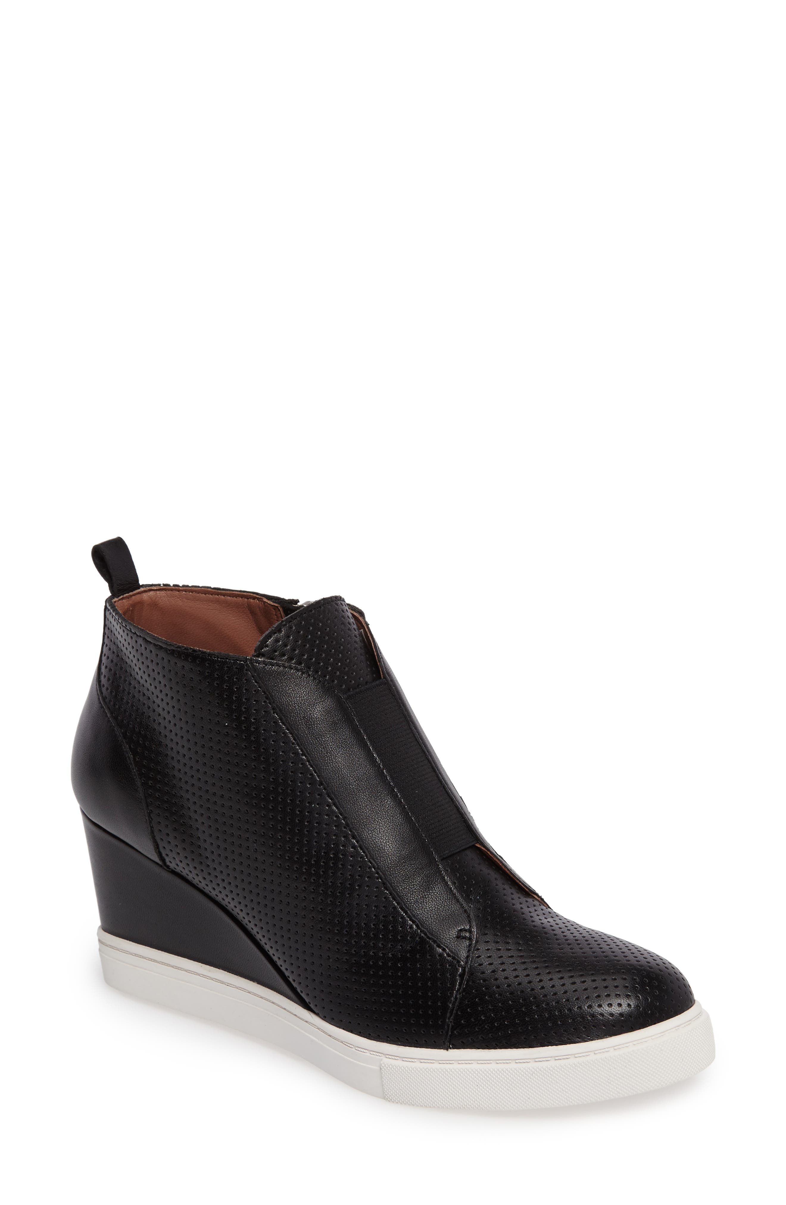 Linea Paolo Felicia Wedge Bootie, Black