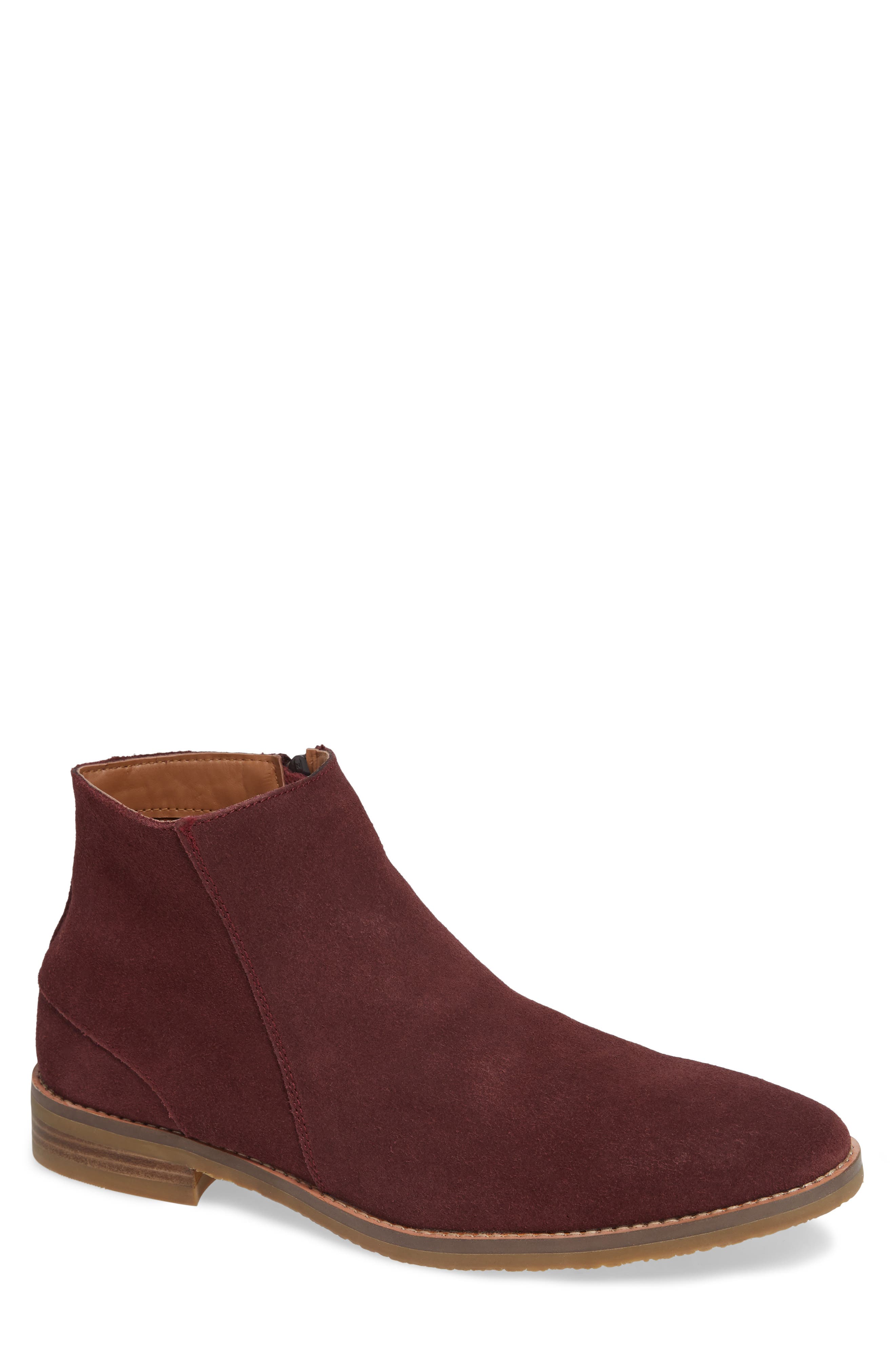Jump Brighton Chelsea Zip Boot, Red