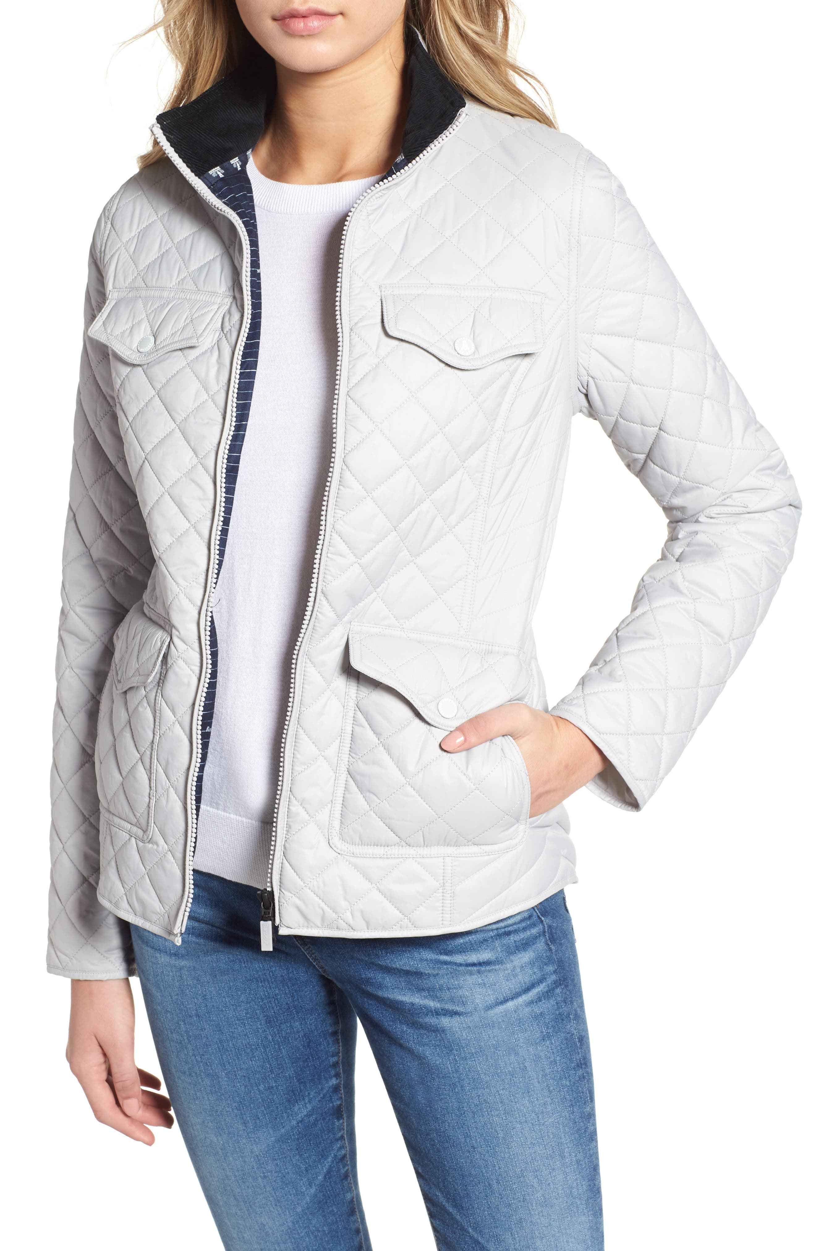 Barbour Sailboat Quilted Jacket, US / 14 UK - White