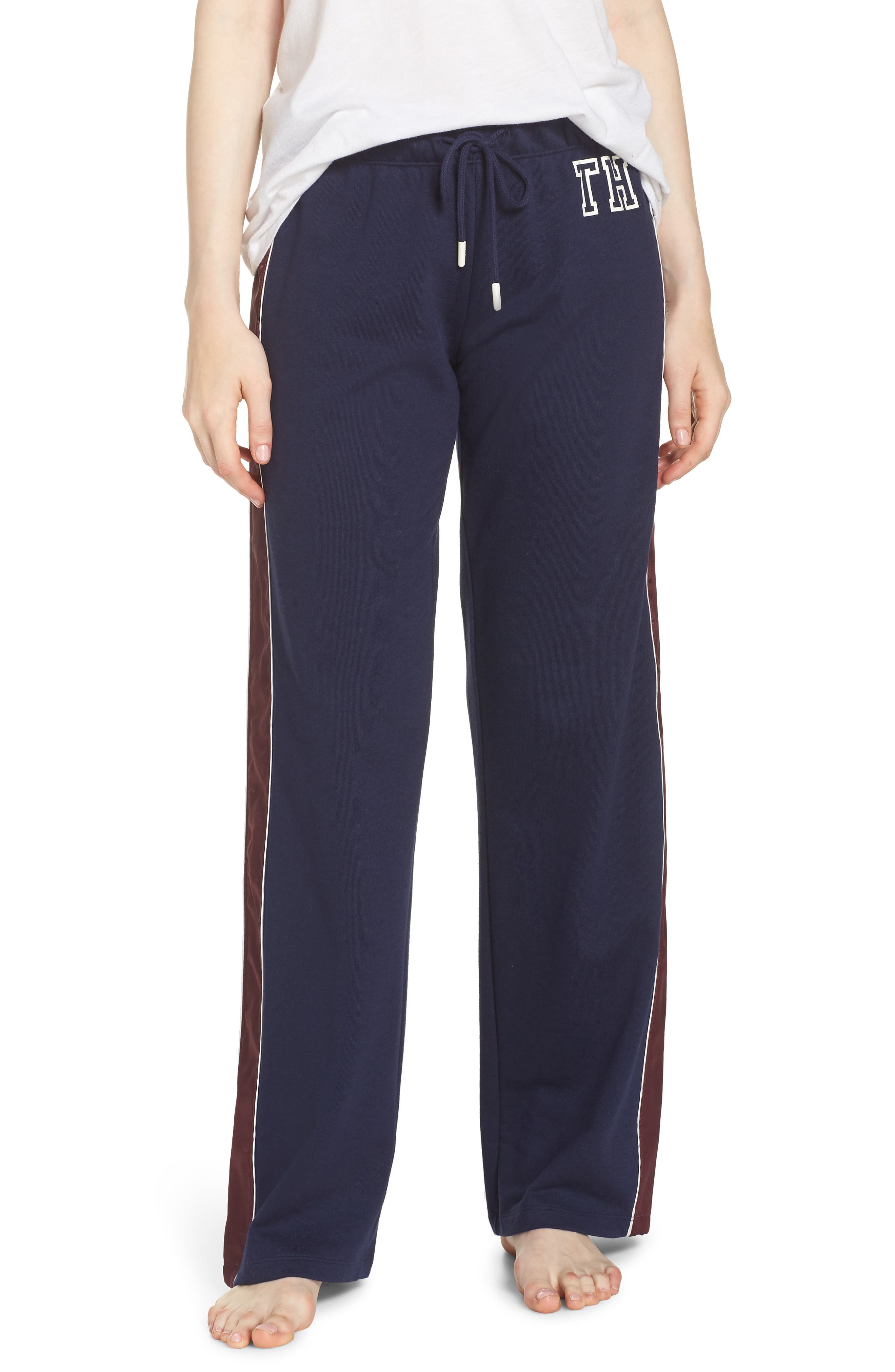 Tommy Hilfiger Satin Trim Pajama Pants