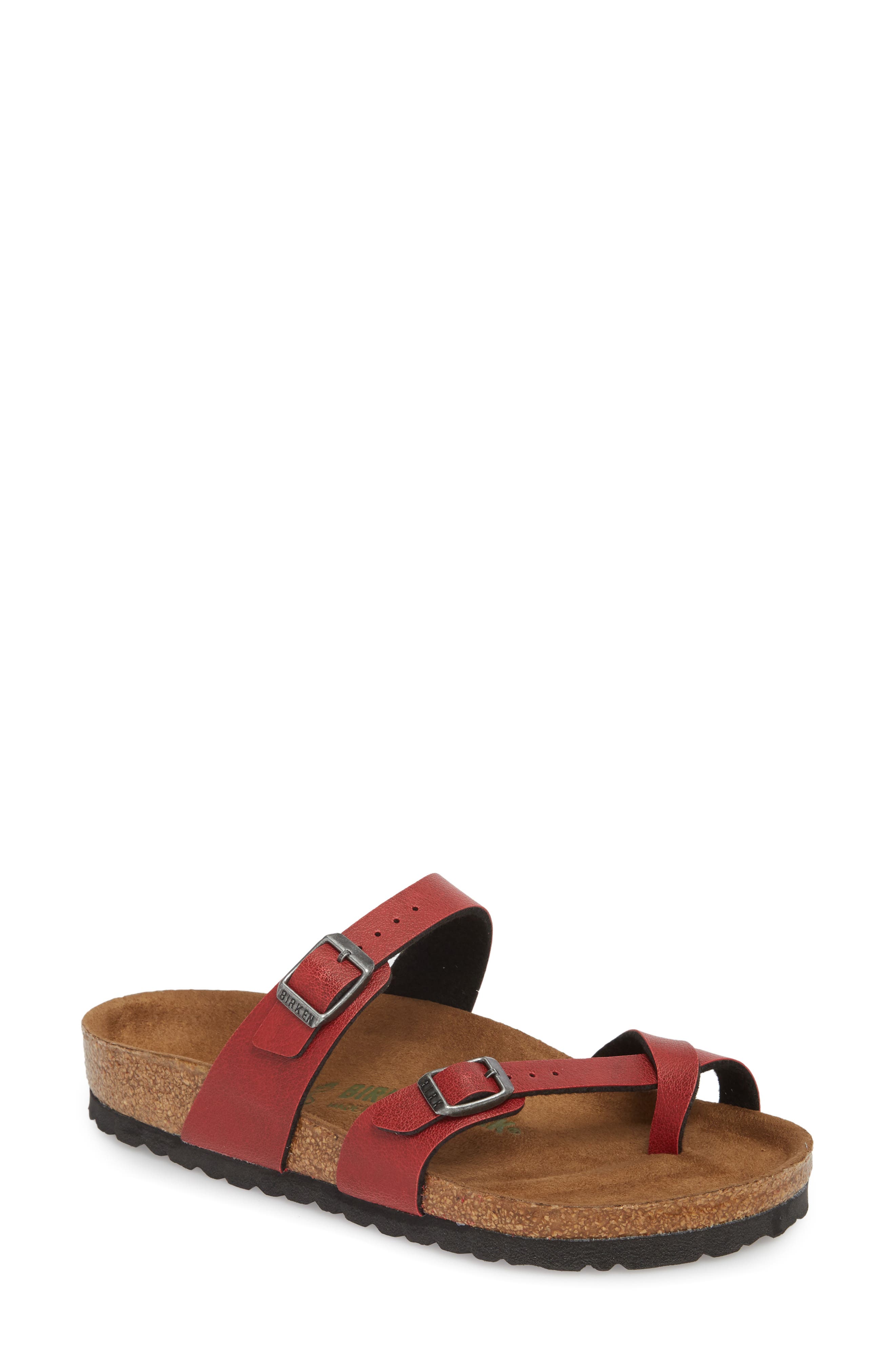 Birkenstock Mayari Birko-Flor(TM) Slide Sandal - Burgundy