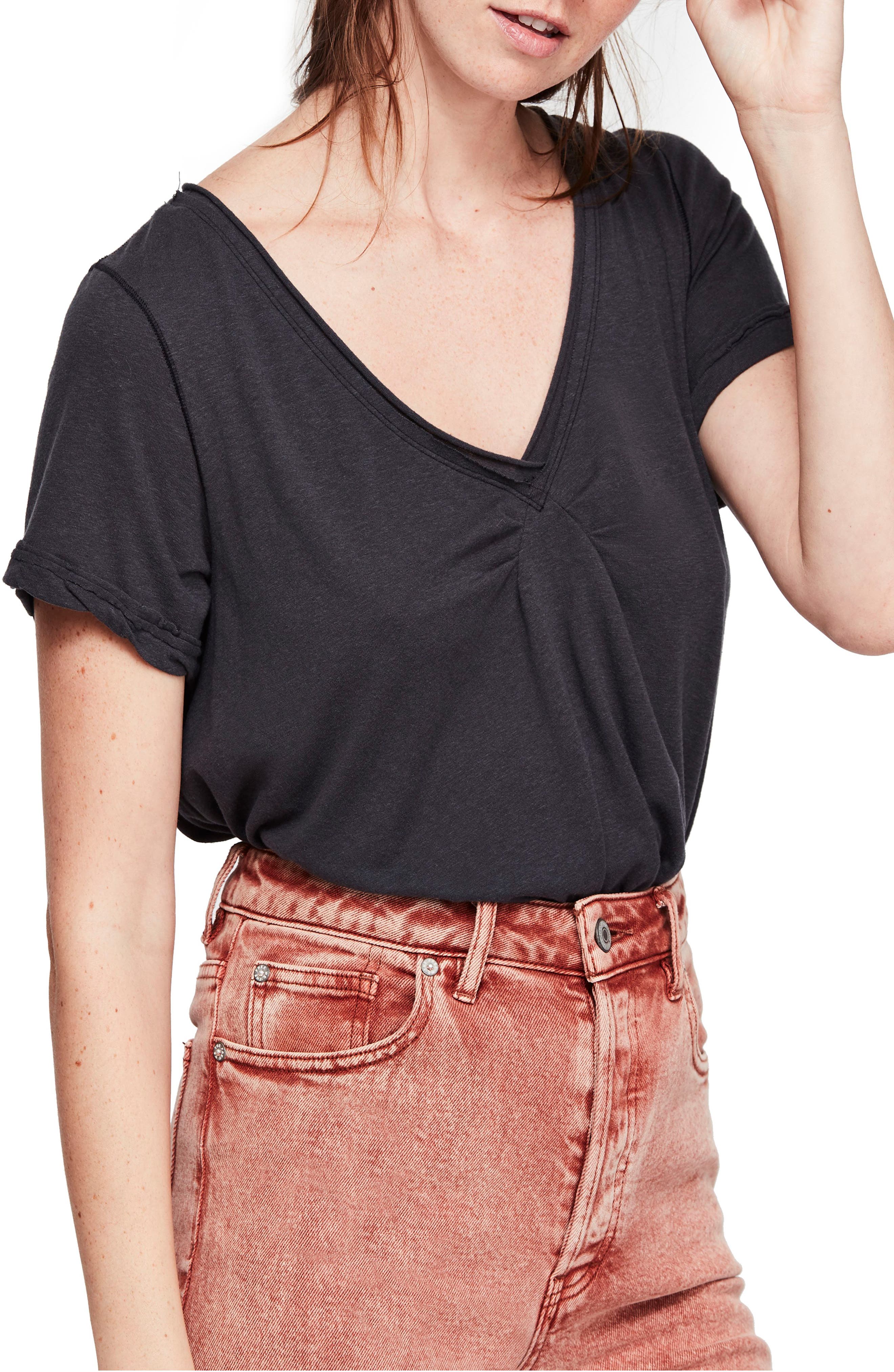 Free People All You Need Tee, Black