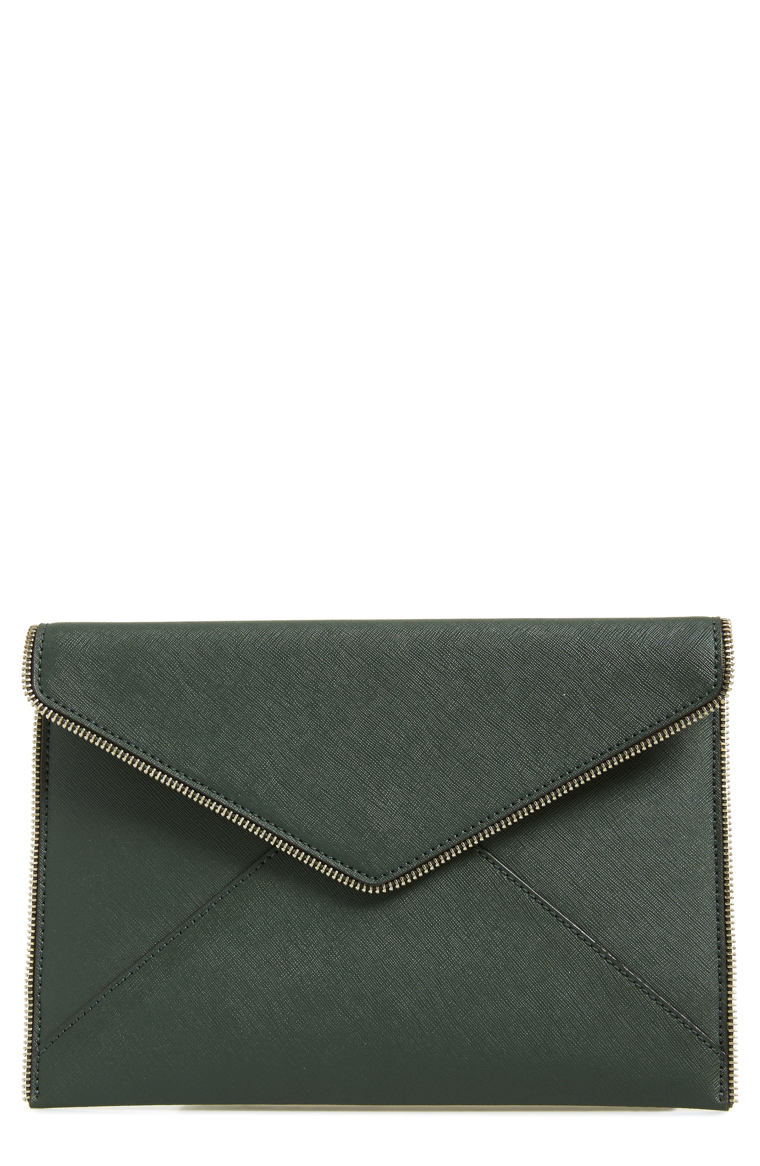 Leo Envelope Clutch,                         Main,                         color, PINE