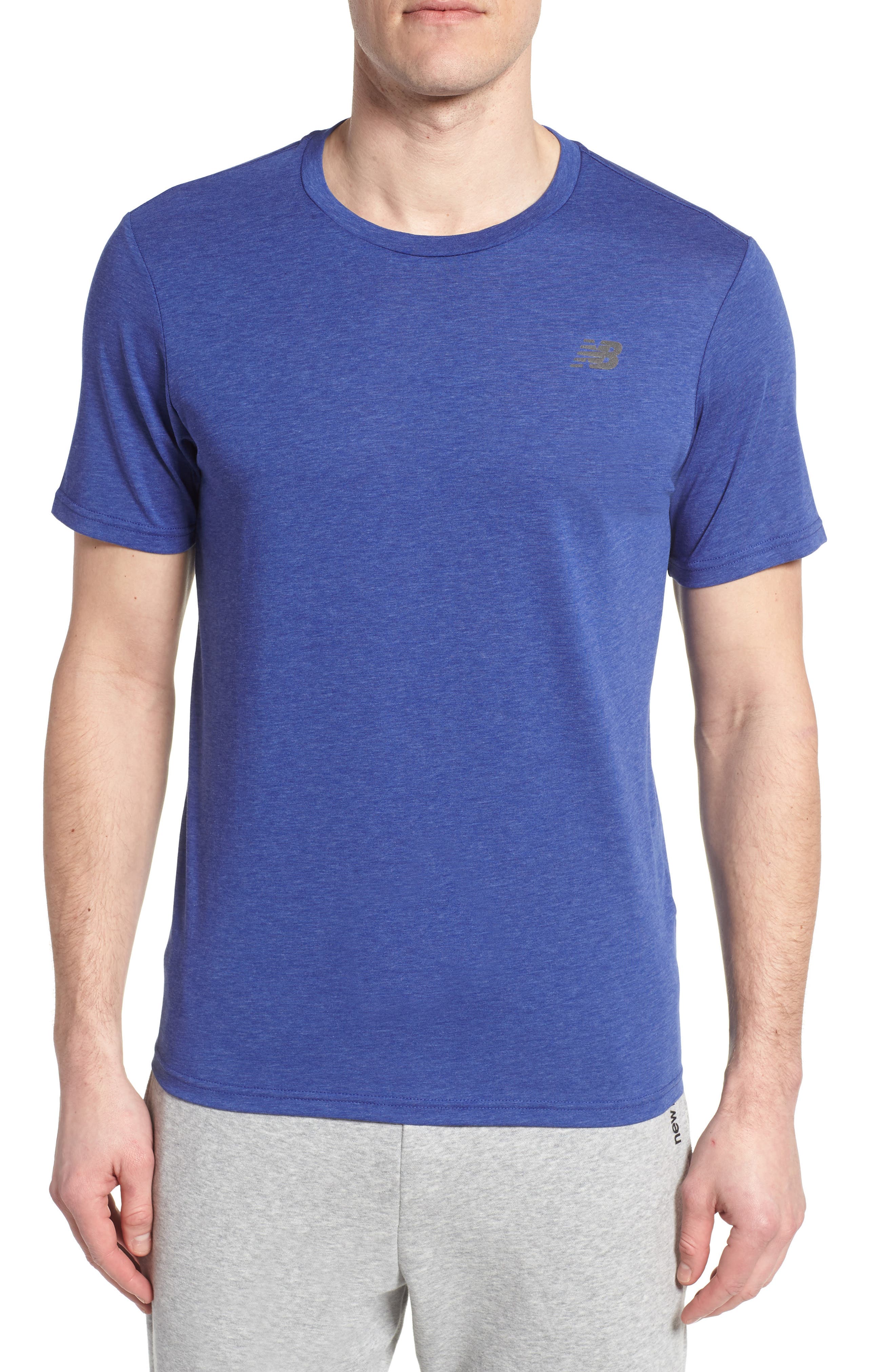New Balance Heather Tech Crewneck T-Shirt