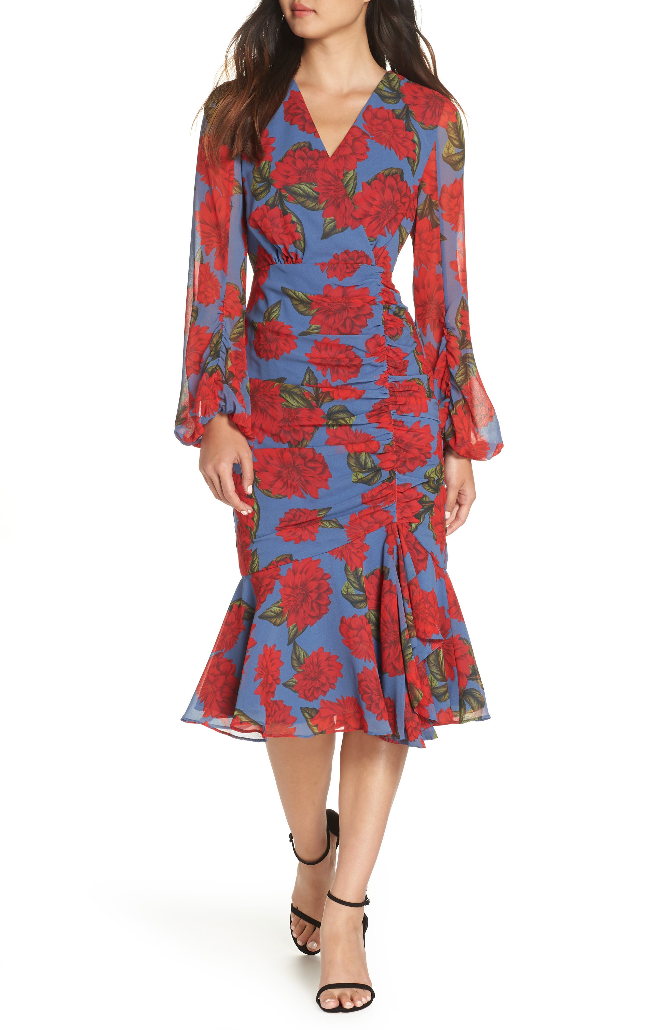 Keepsake The Label Find You Midi Dress, Blue