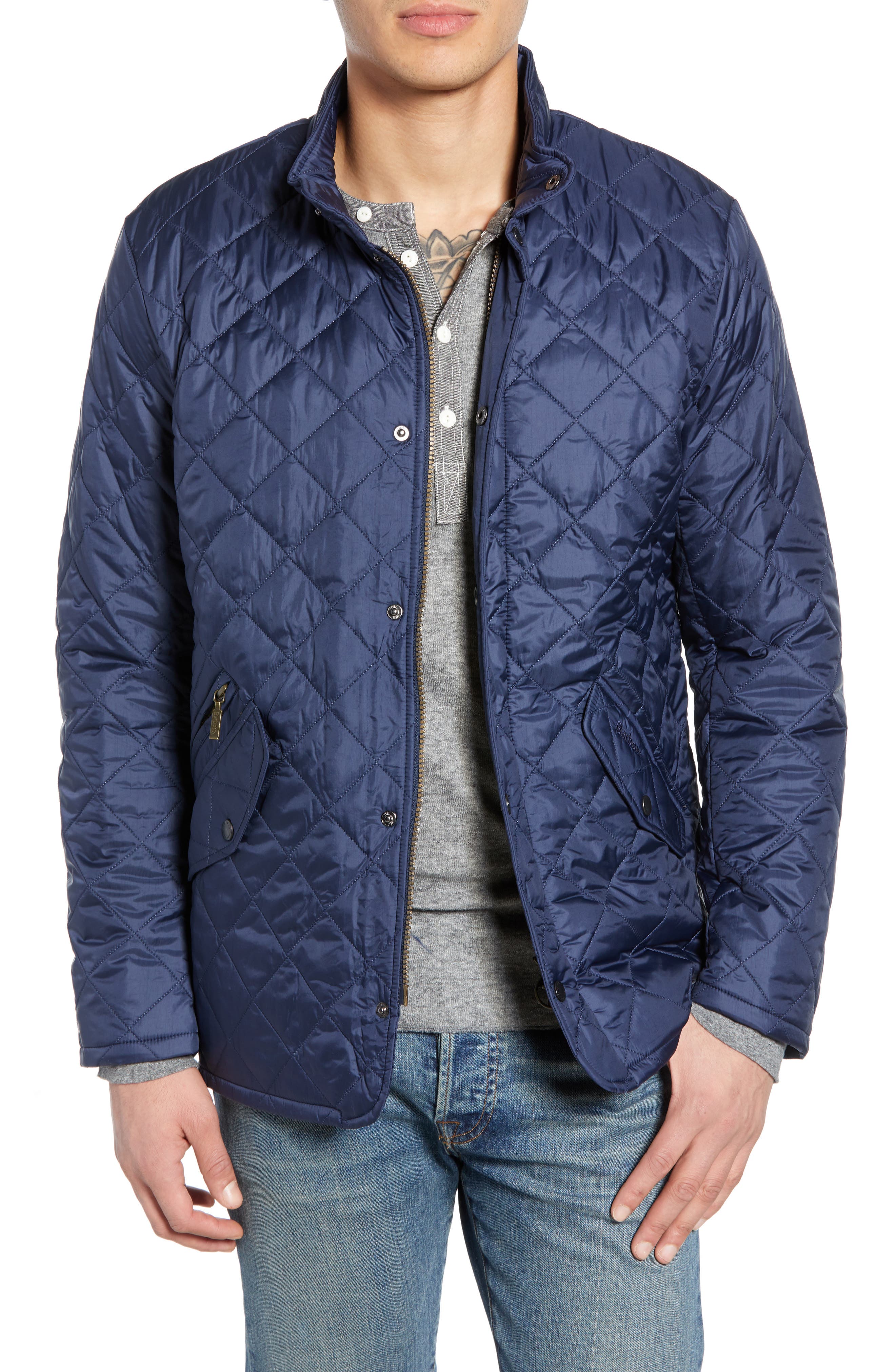 Barbour Flyweight Chelsea Quilted Jacket, Blue