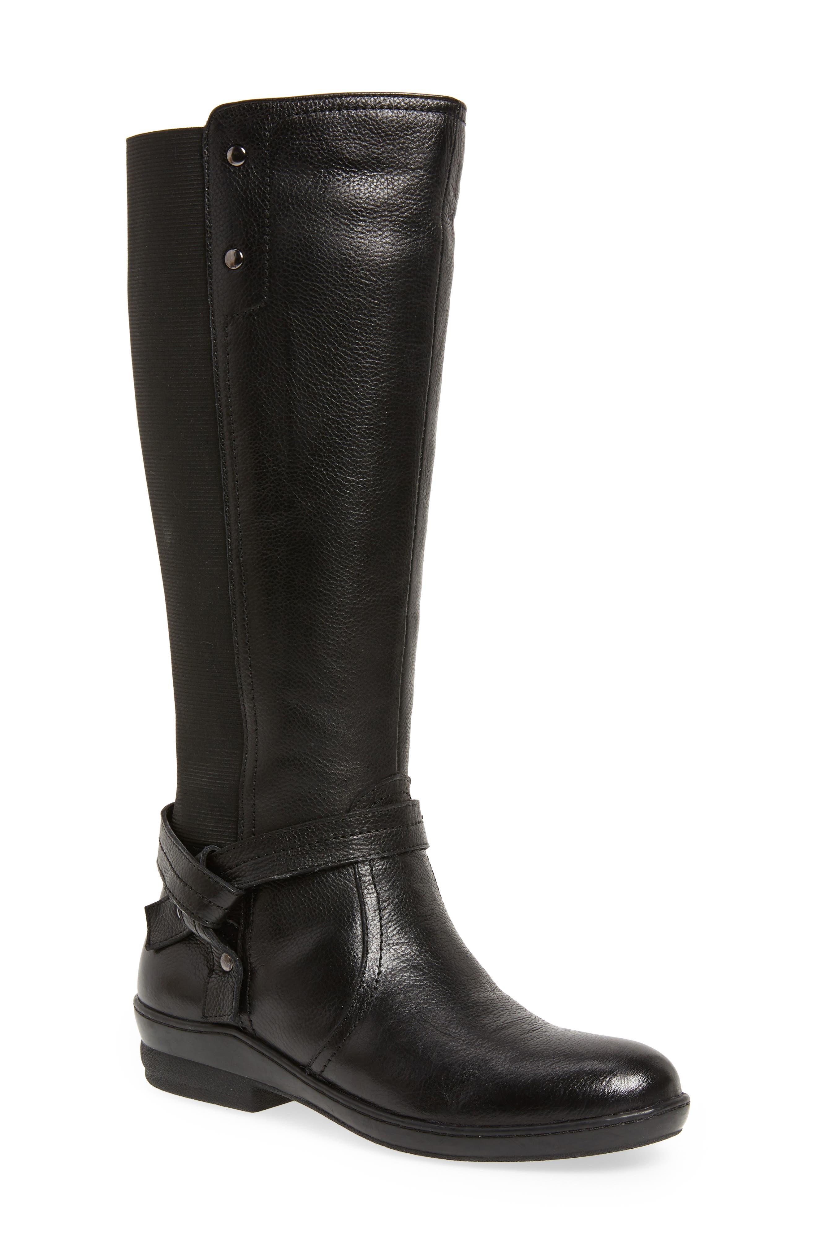 David Tate Memphis 16 Stretch Back Boot, WW - Black
