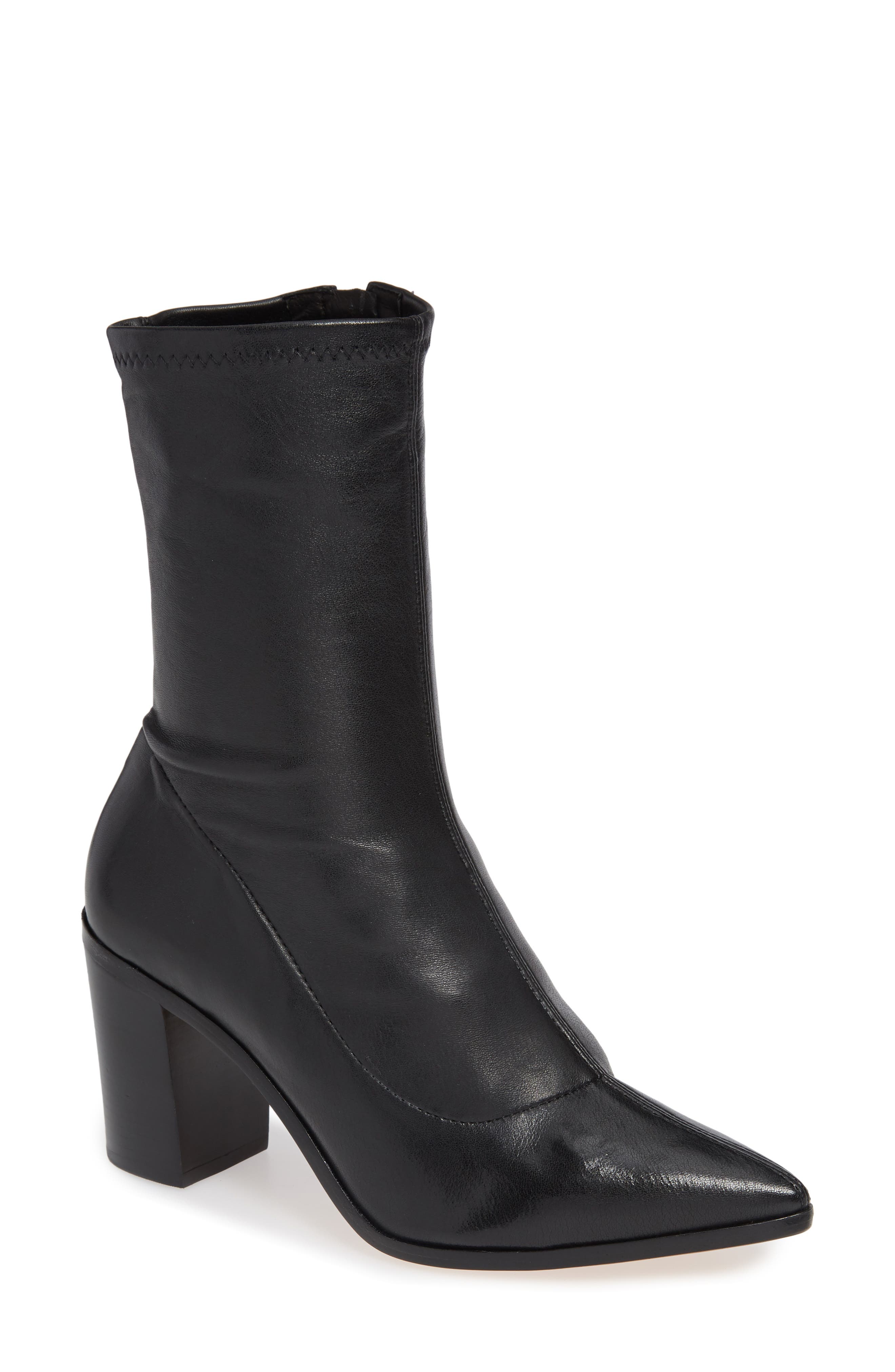 Schutz Amellie Pointy Toe Bootie, Black