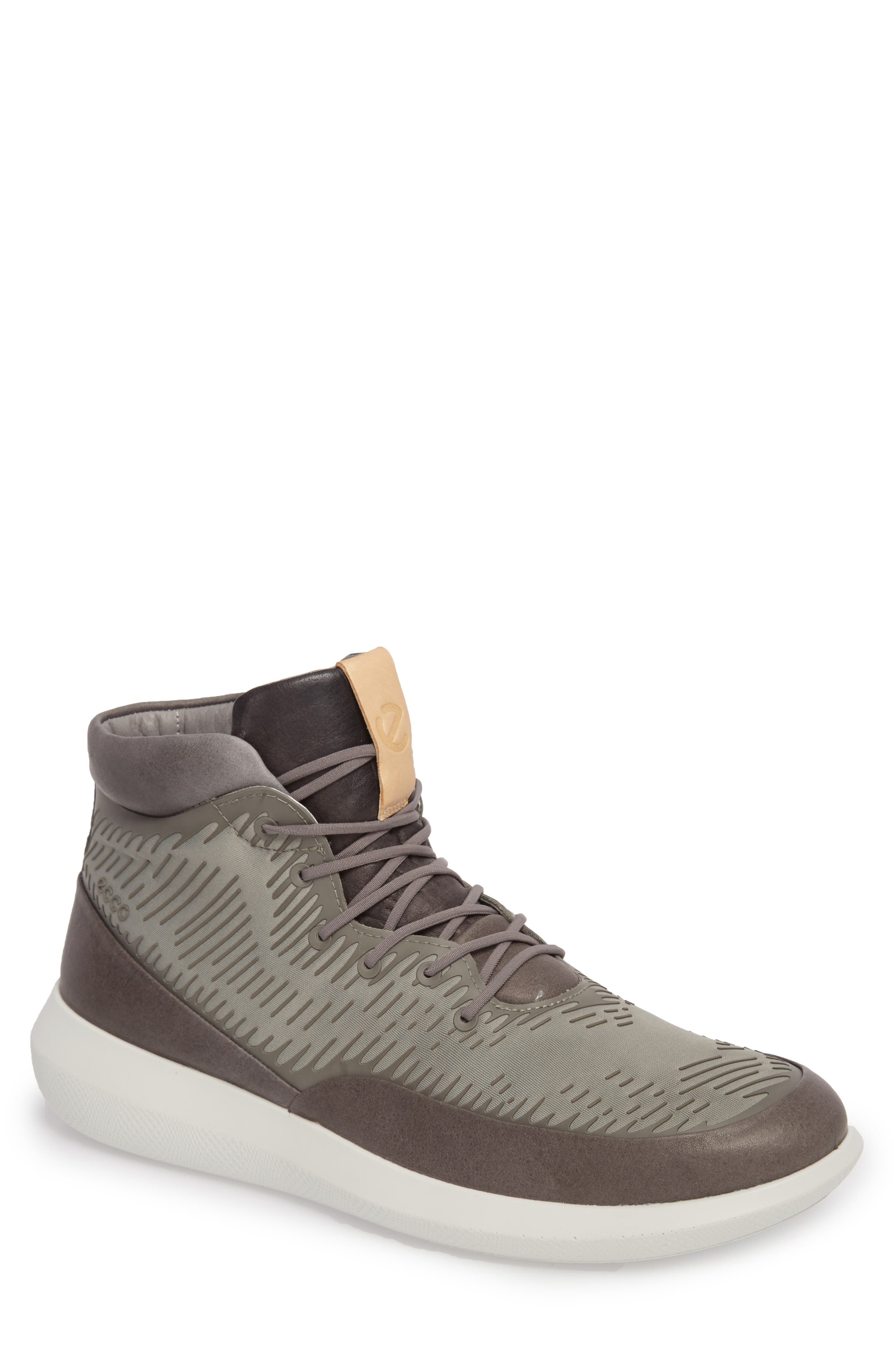 Ecco Scinapse High Top Sneaker - Grey