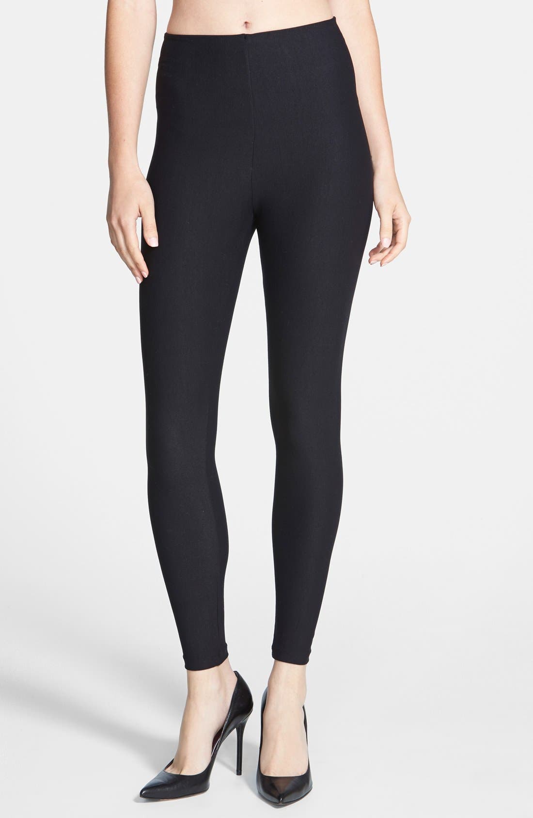 Commando Control Top Leggings, Black