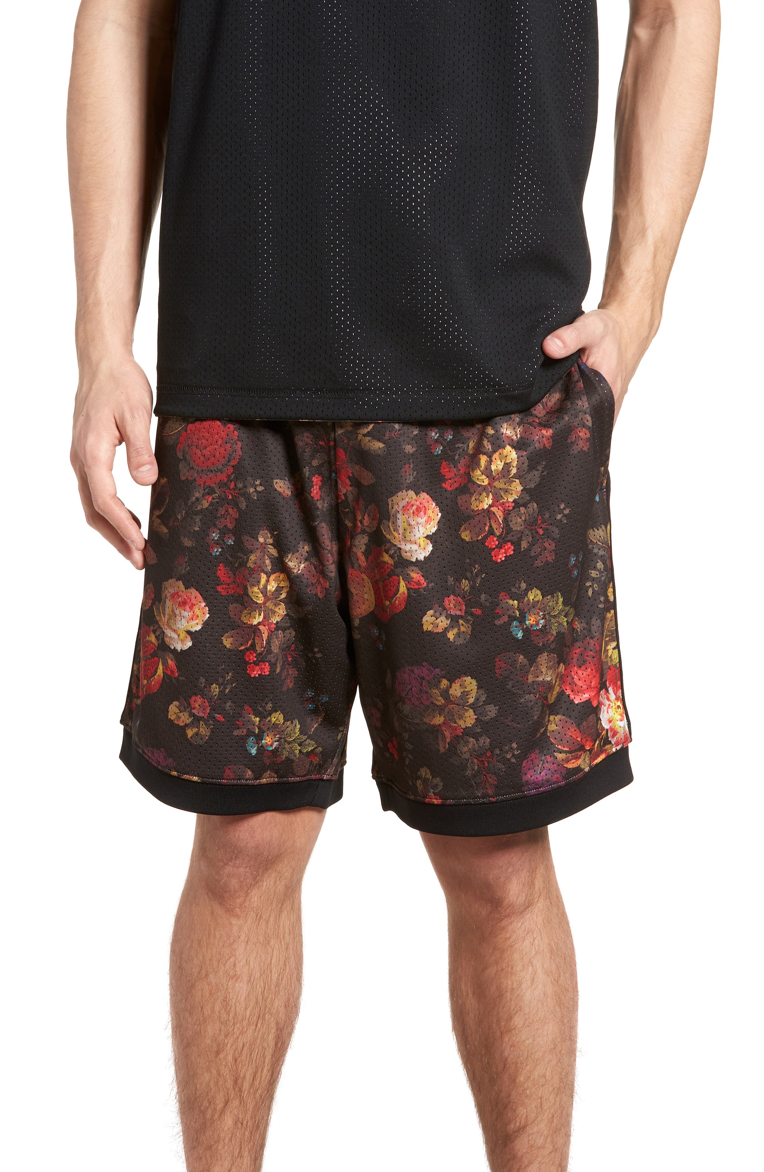 mens nike floral shorts