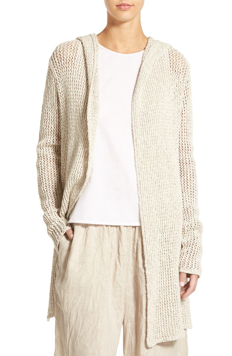 James Perse Open Stitch Hooded Cardigan | Nordstrom