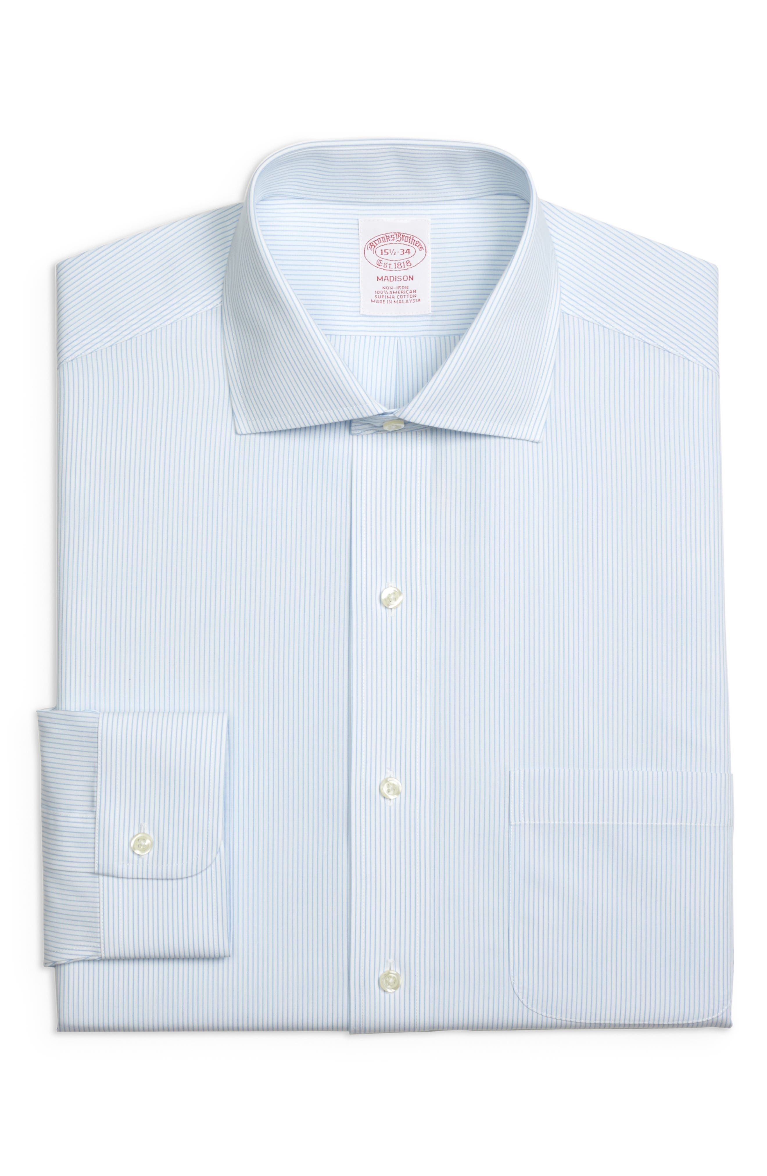 Brooks Brothers Regular Fit Stripe Dress Shirt (3 For $207)