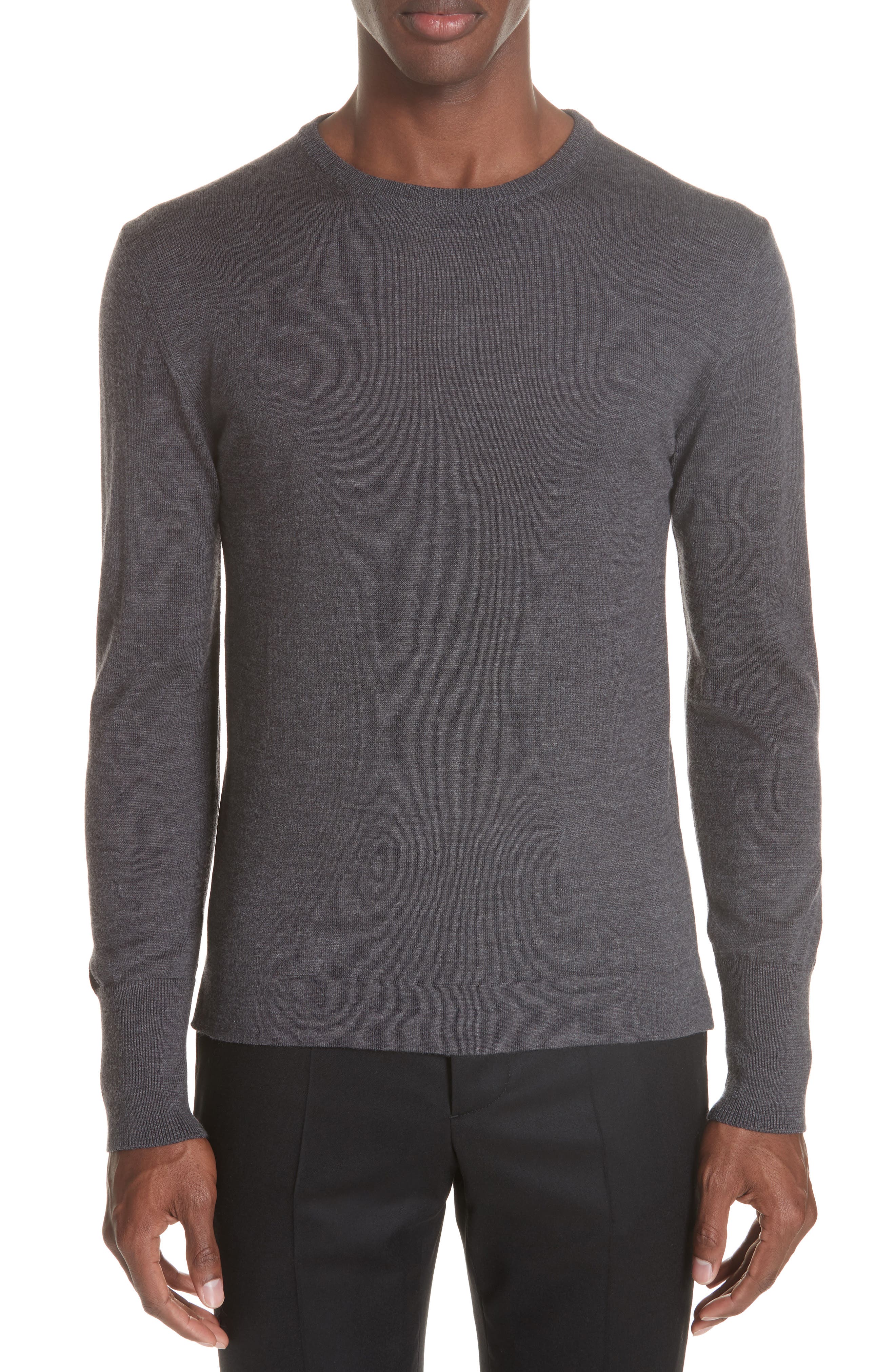 Officine Generale Nina Merino Wool Sweater, Grey