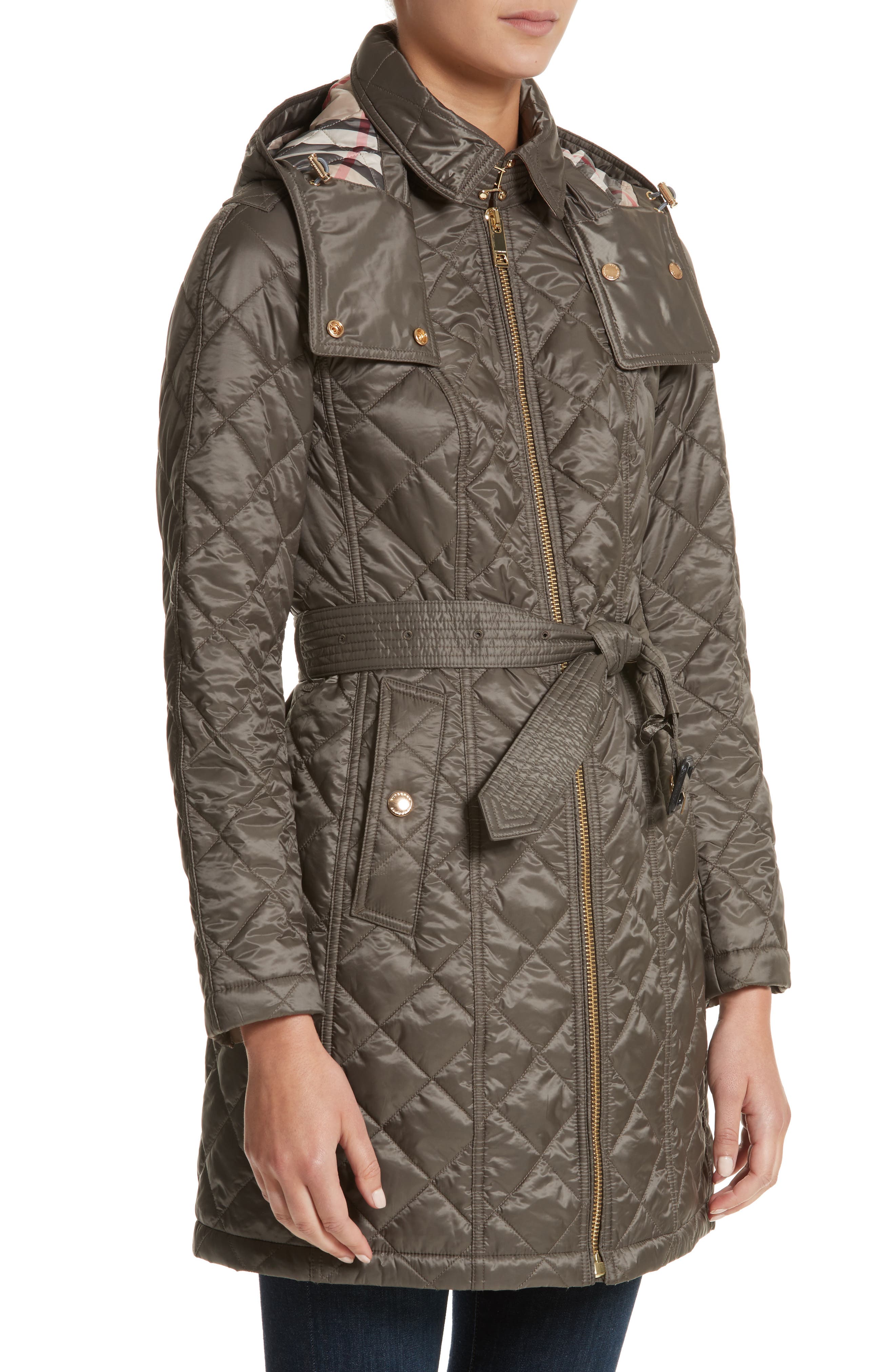 Baughton Quilted Coat,
                        Alternate,
                        color, MINK GREY