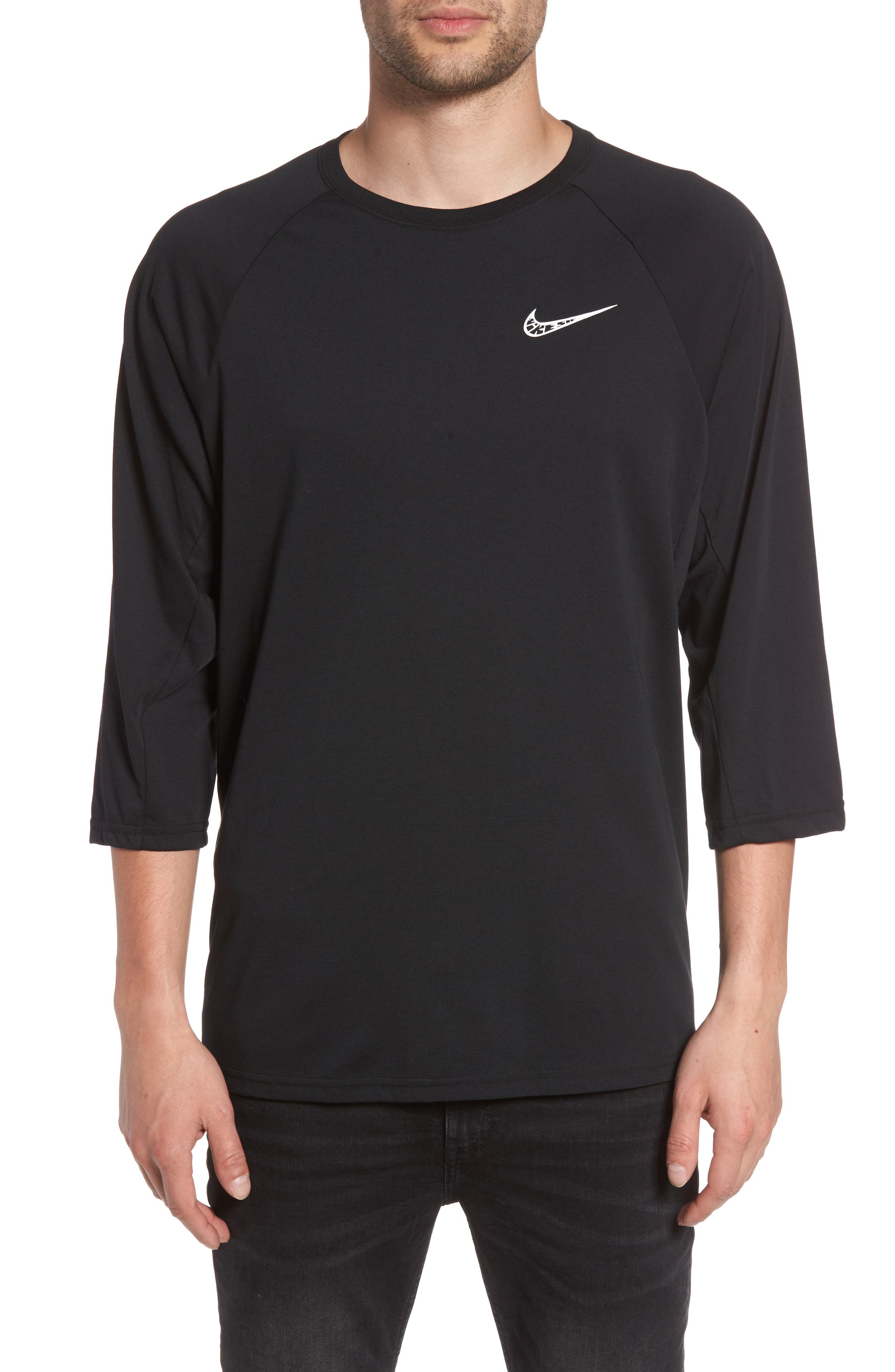 Nike Sb Dry Baseball T-Shirt, Black