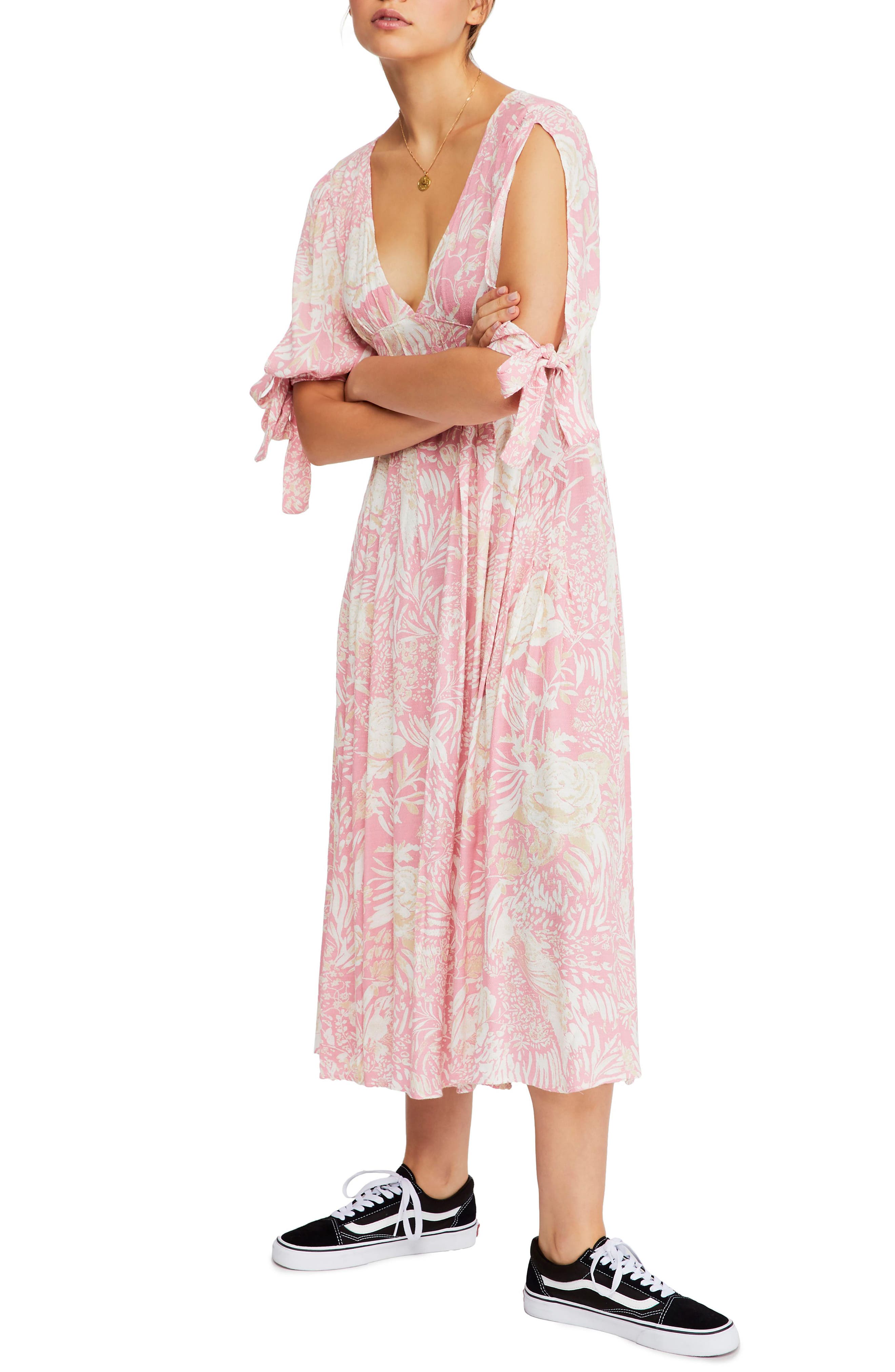 Free People Forever Always Midi Dress, Pink