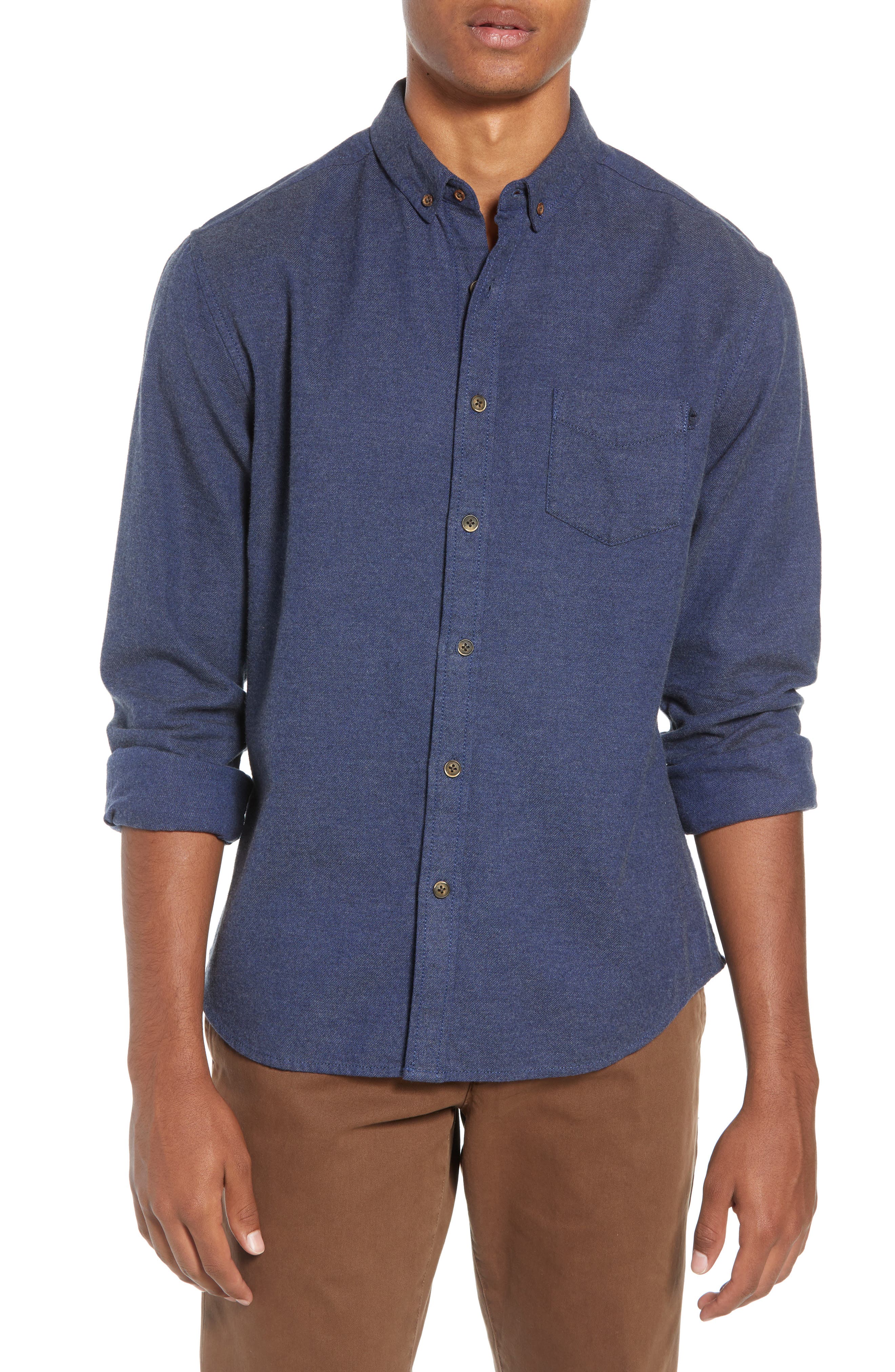 Life/after/denim Greenpoint Regular Fit Sport Shirt, Blue