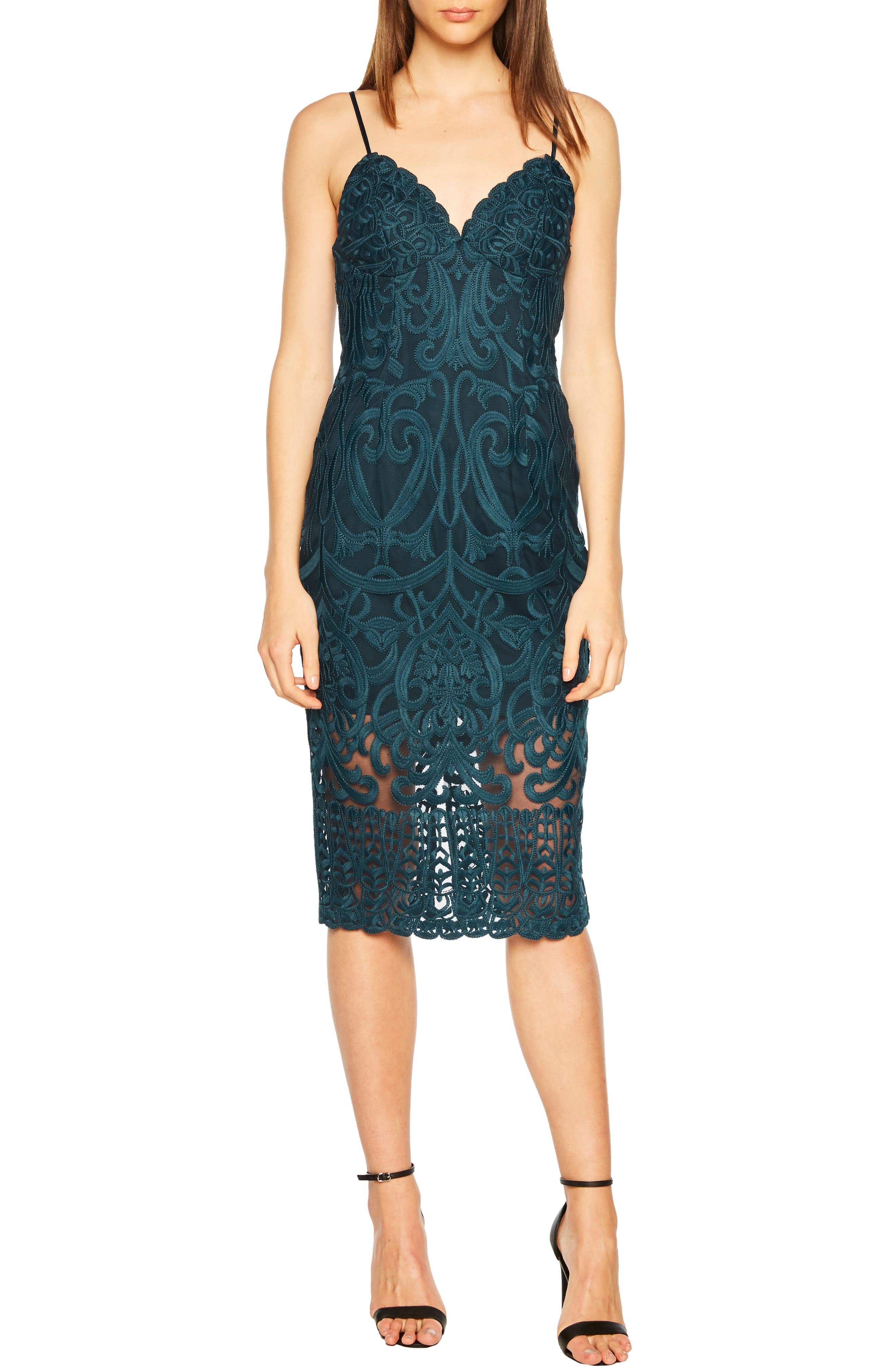 Bardot Gia Lace Pencil Dress
