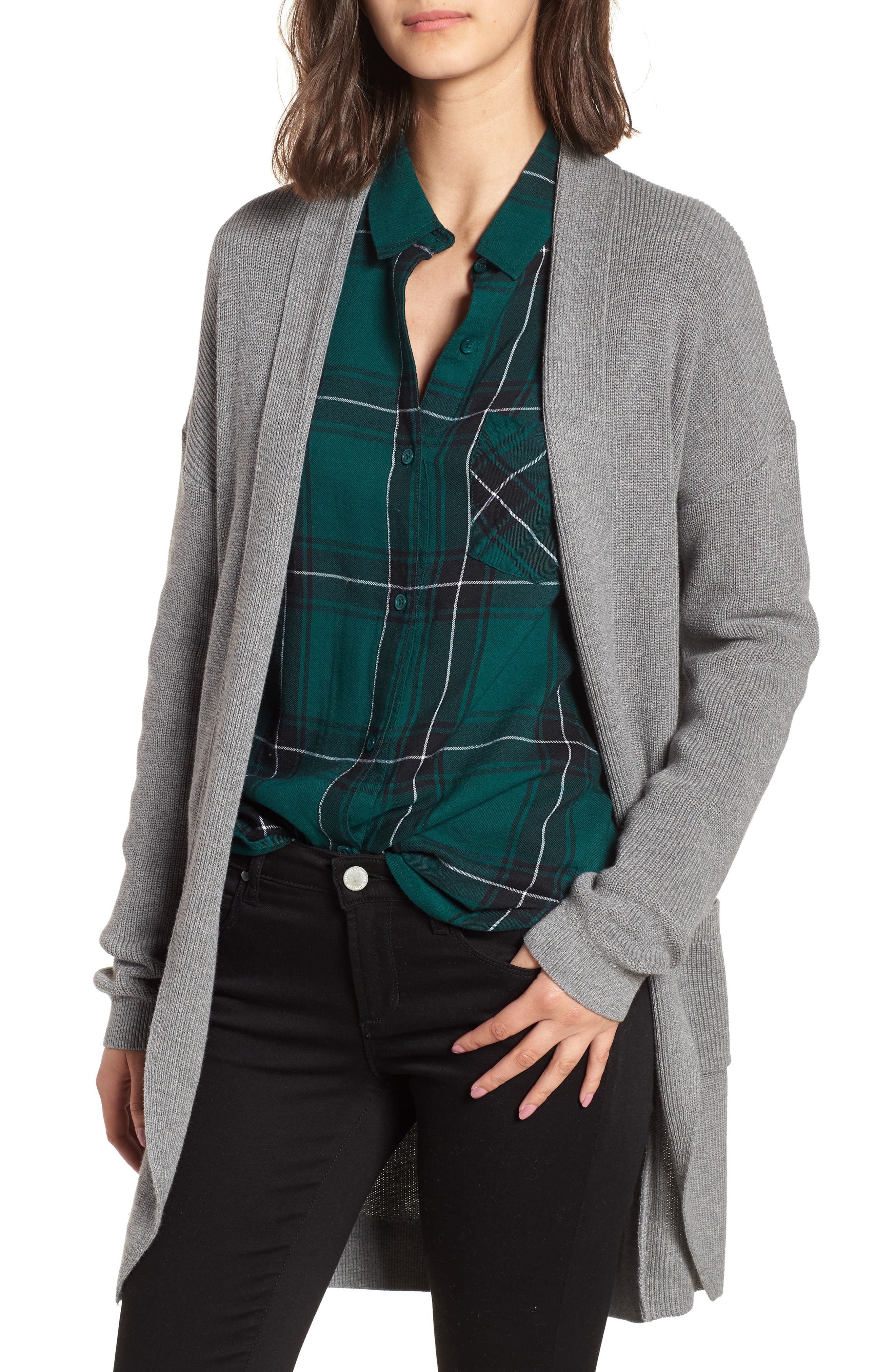 Stitch Curve Hem Cardigan | Nordstrom