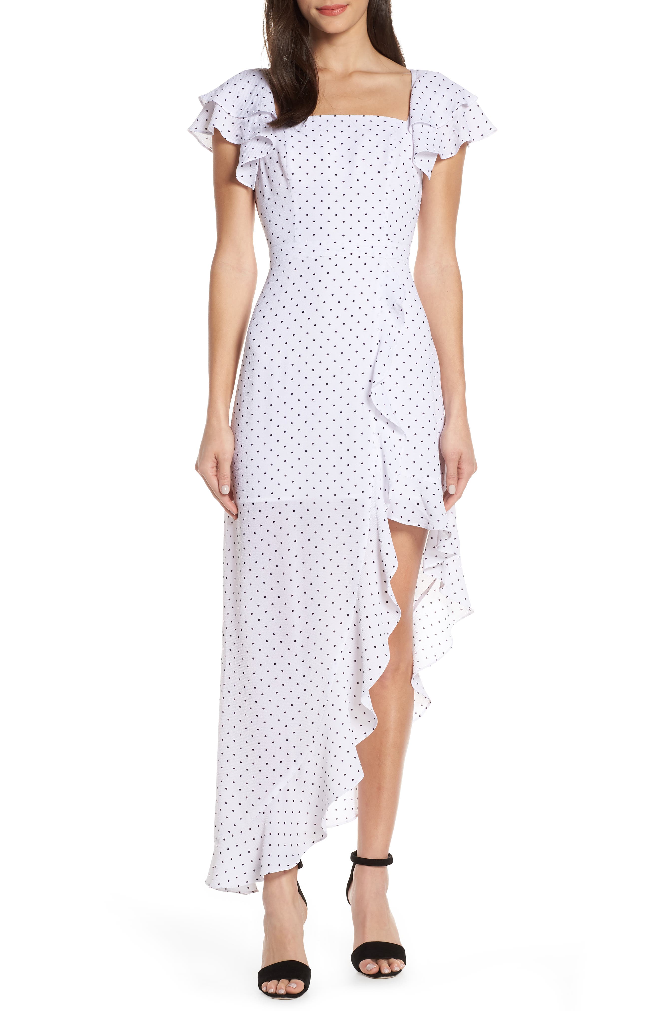 Ali & Jay Terrace Time Polka Dot Maxi Dress, White