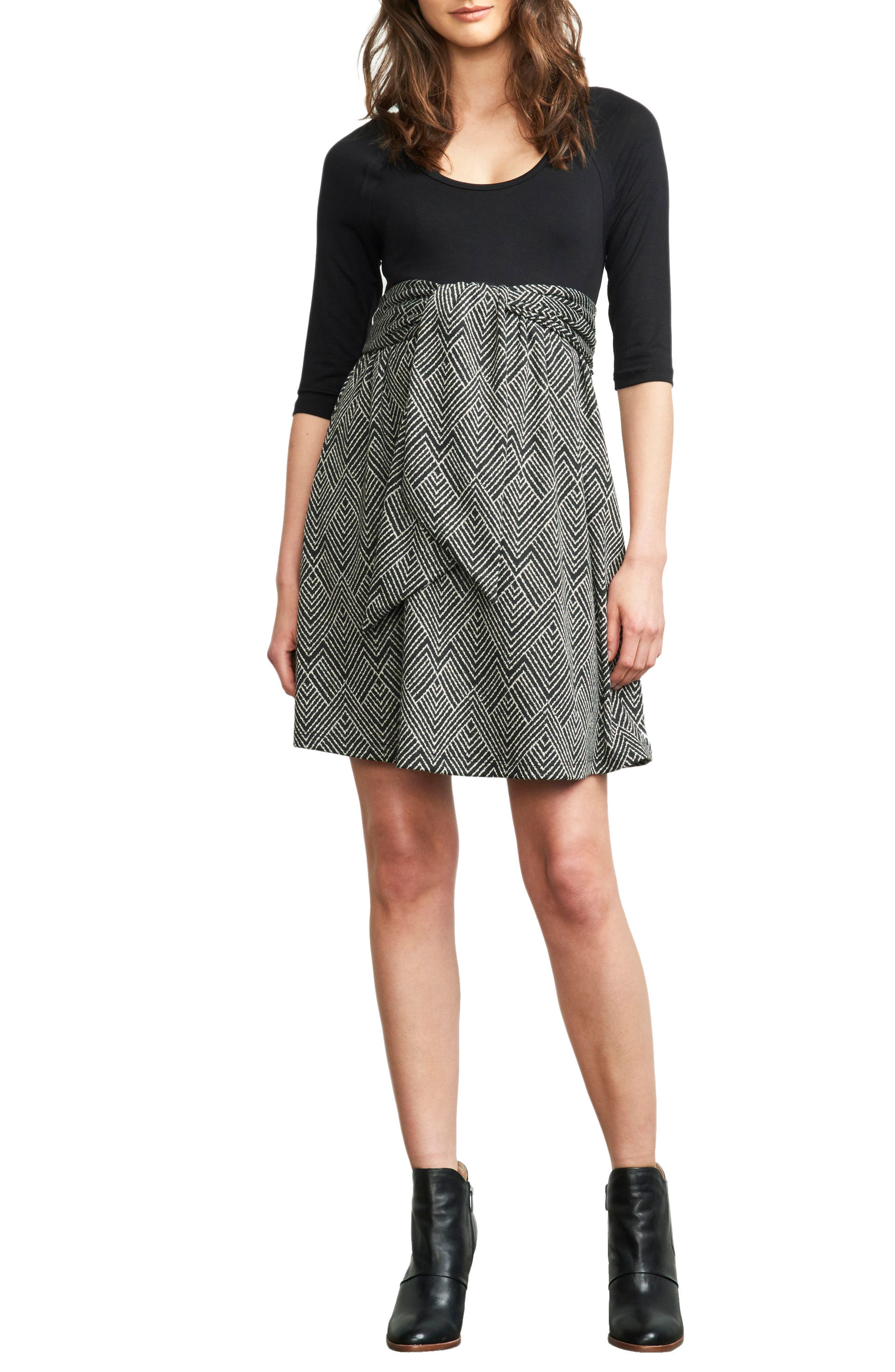 Maternal America Scoop Neck Maternity Dress