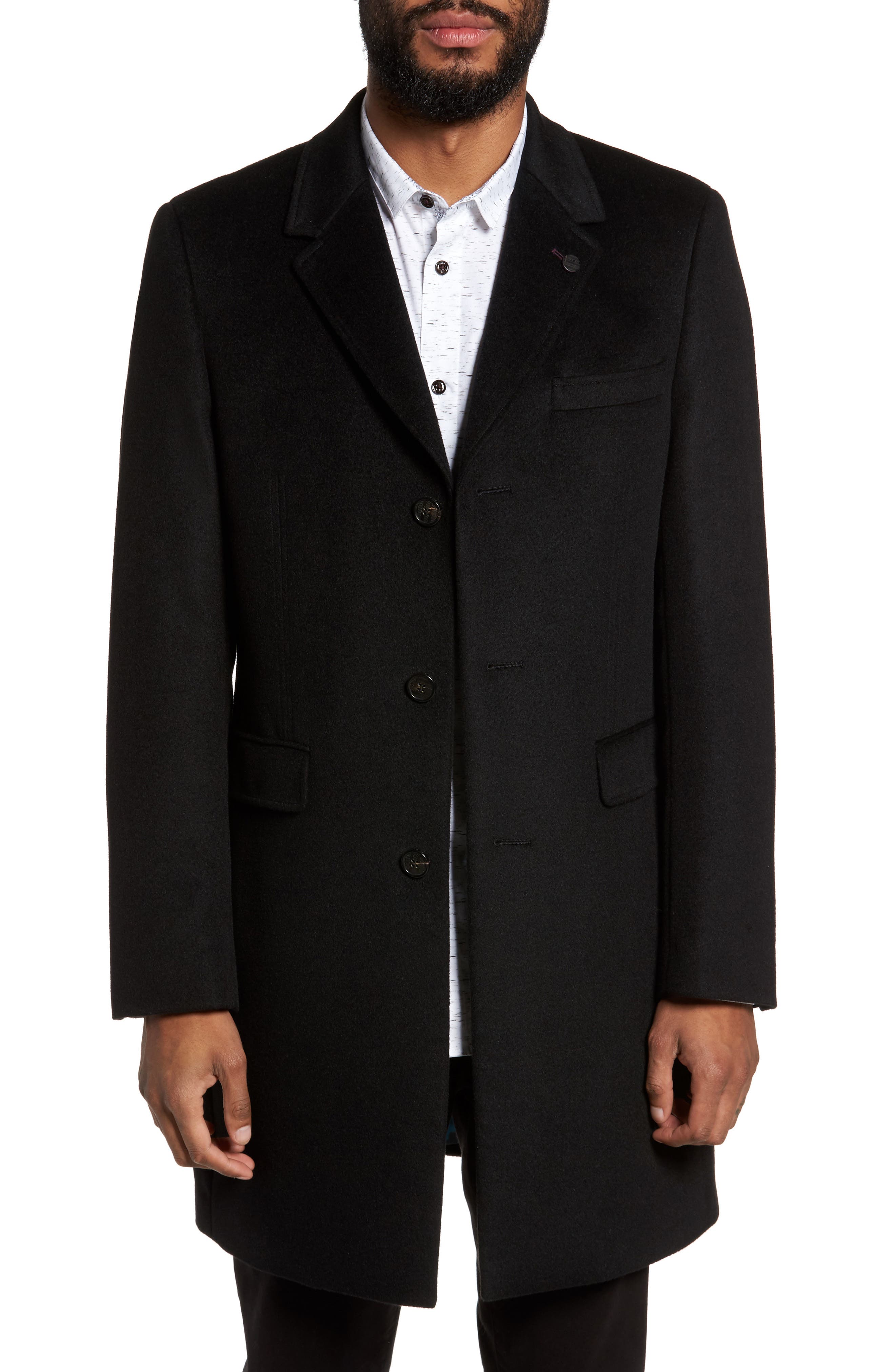 Ted Baker London Endurance Wool & Cashmere Overcoat Nordstrom