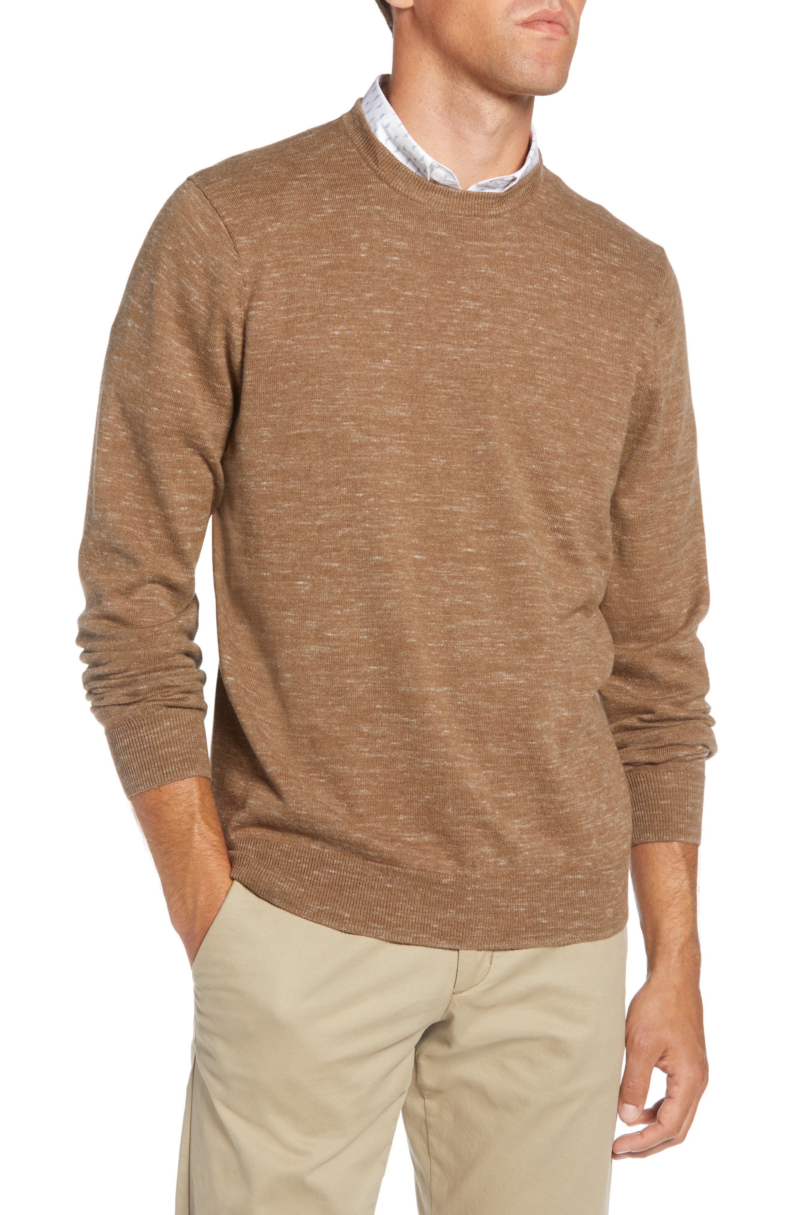 1901 Regular Fit Crewneck Sweater, Beige