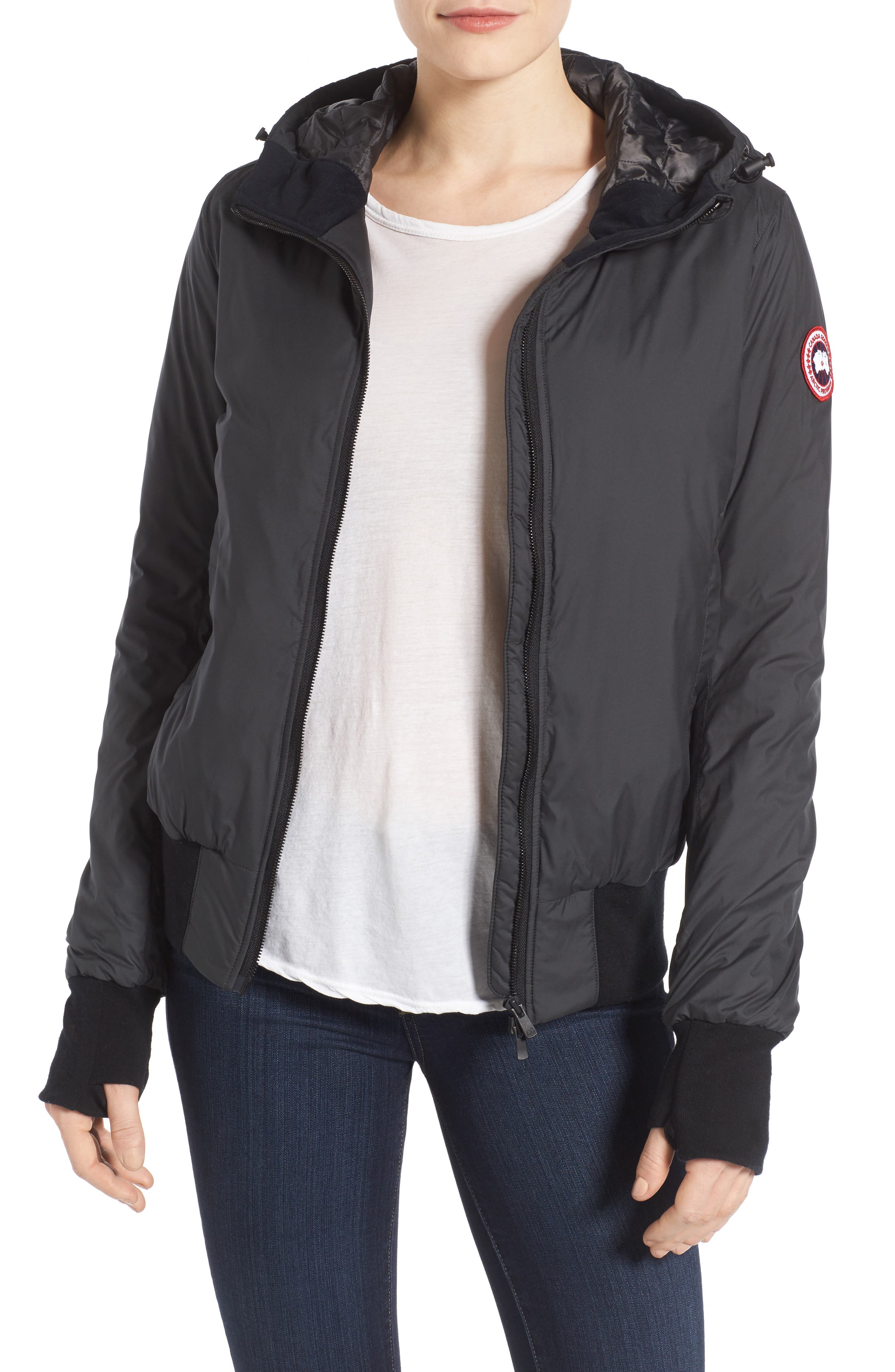 Canada Goose Dore Goose Down Hooded Jacket, (0) - Black