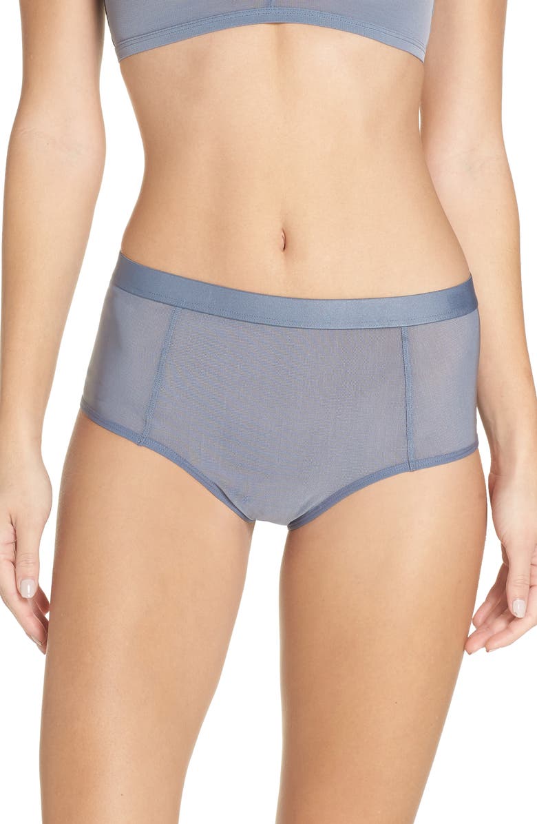 Click to view more detailed imagery on our partner's website Negative Underwear Sieve High Waist Briefs In Slate