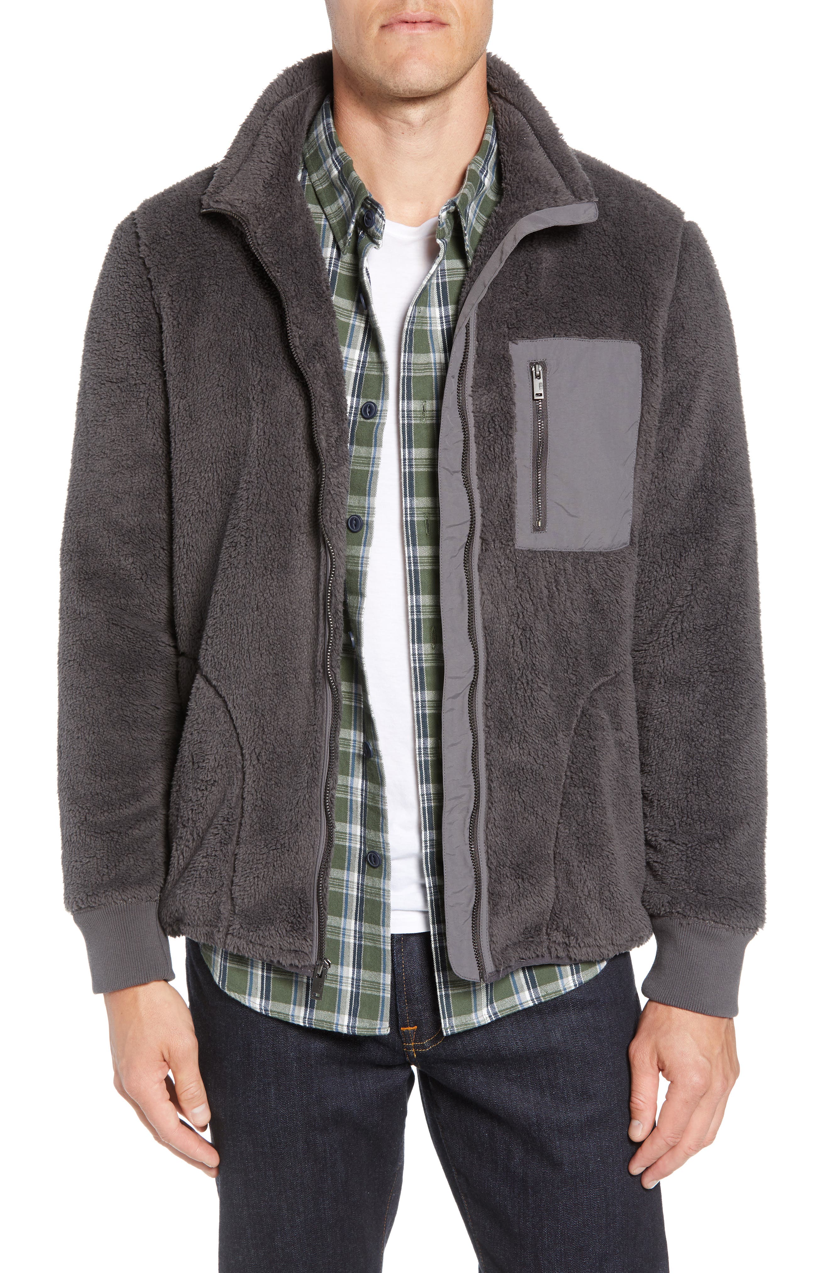 Ugg Lucas High Pile Fleece Sweater Jacket