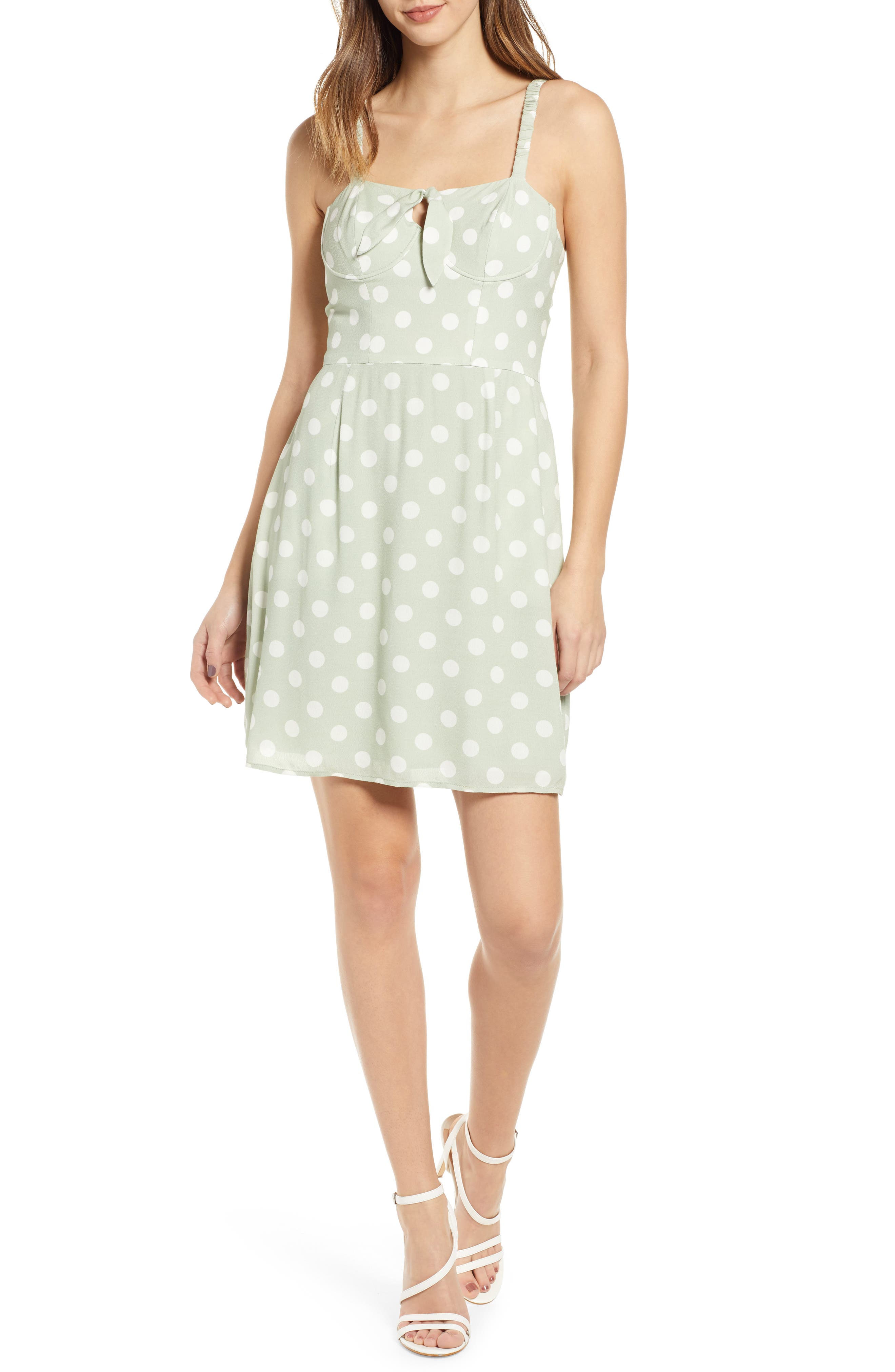 Leith Bustier Minidress, Green
