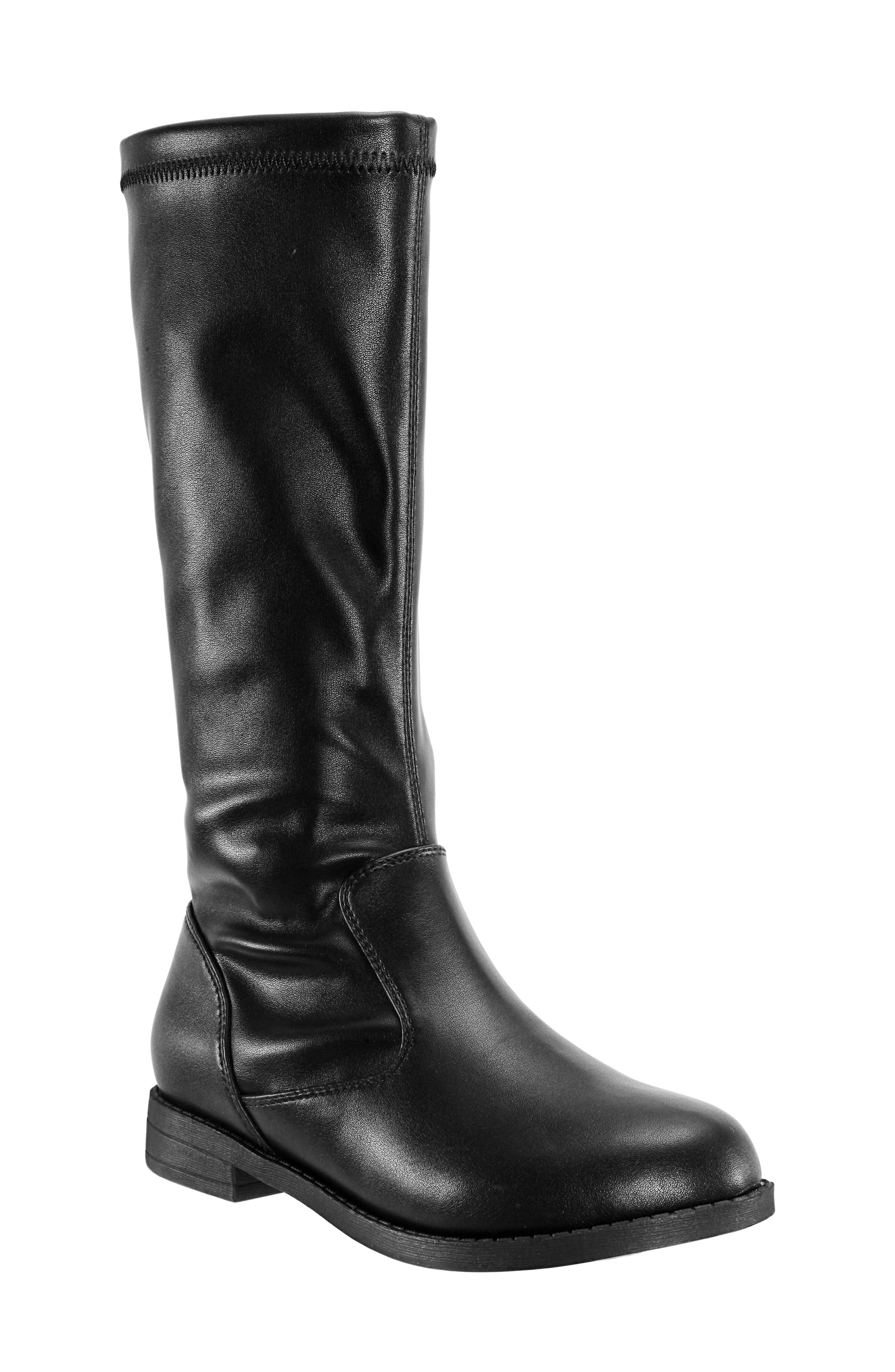 UPC 794378377795 product image for Girl's Nina Zoie Tall Stretch Boot, Size 4 M - Black | upcitemdb.com