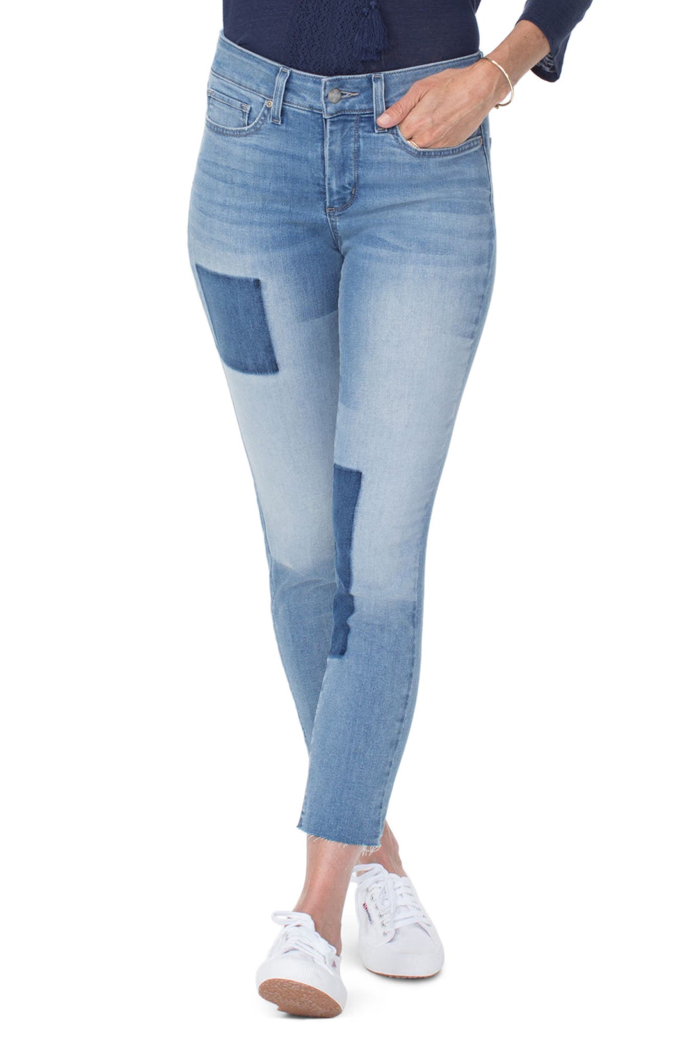 Women's NYDJ Alina High Waist Shadow Detail Ankle Jeans Women's NYDJ Alina High Waist Shadow Detail Ankle Jeans