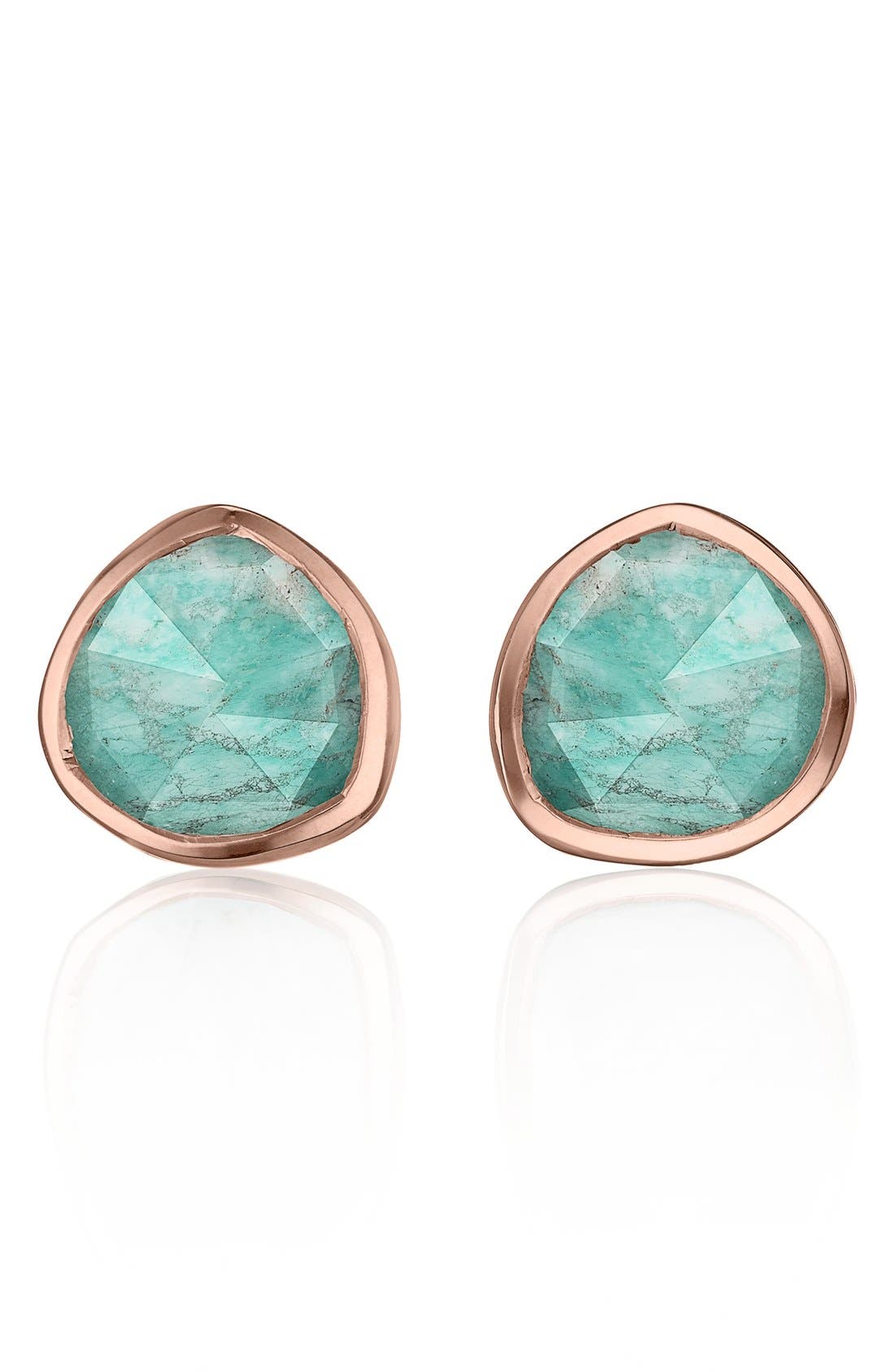 Monica Vinader 'Siren' Semiprecious Stone Stud Earrings (Nordstrom