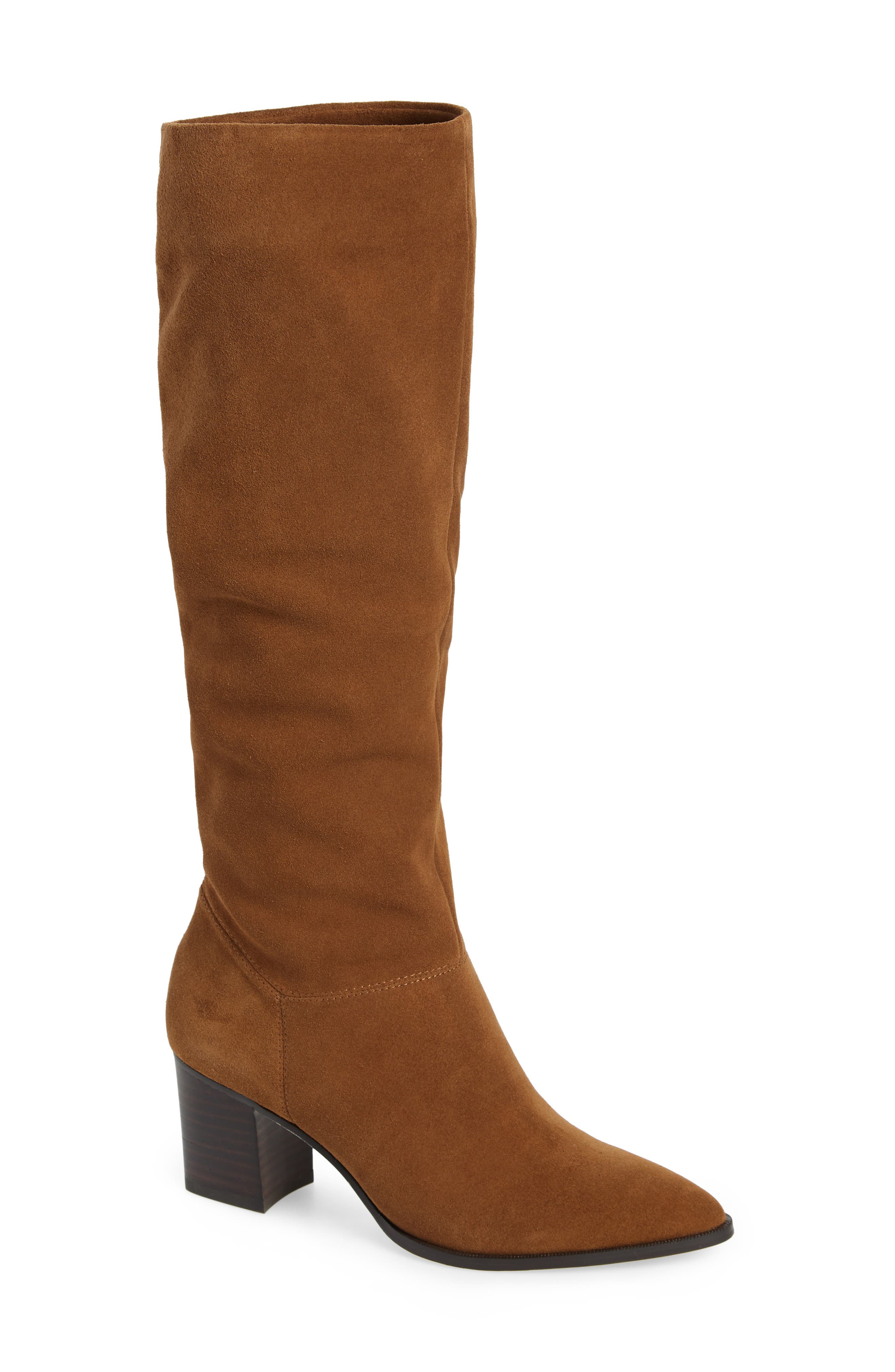 Sole Society Danilynn Knee High Boot, Brown