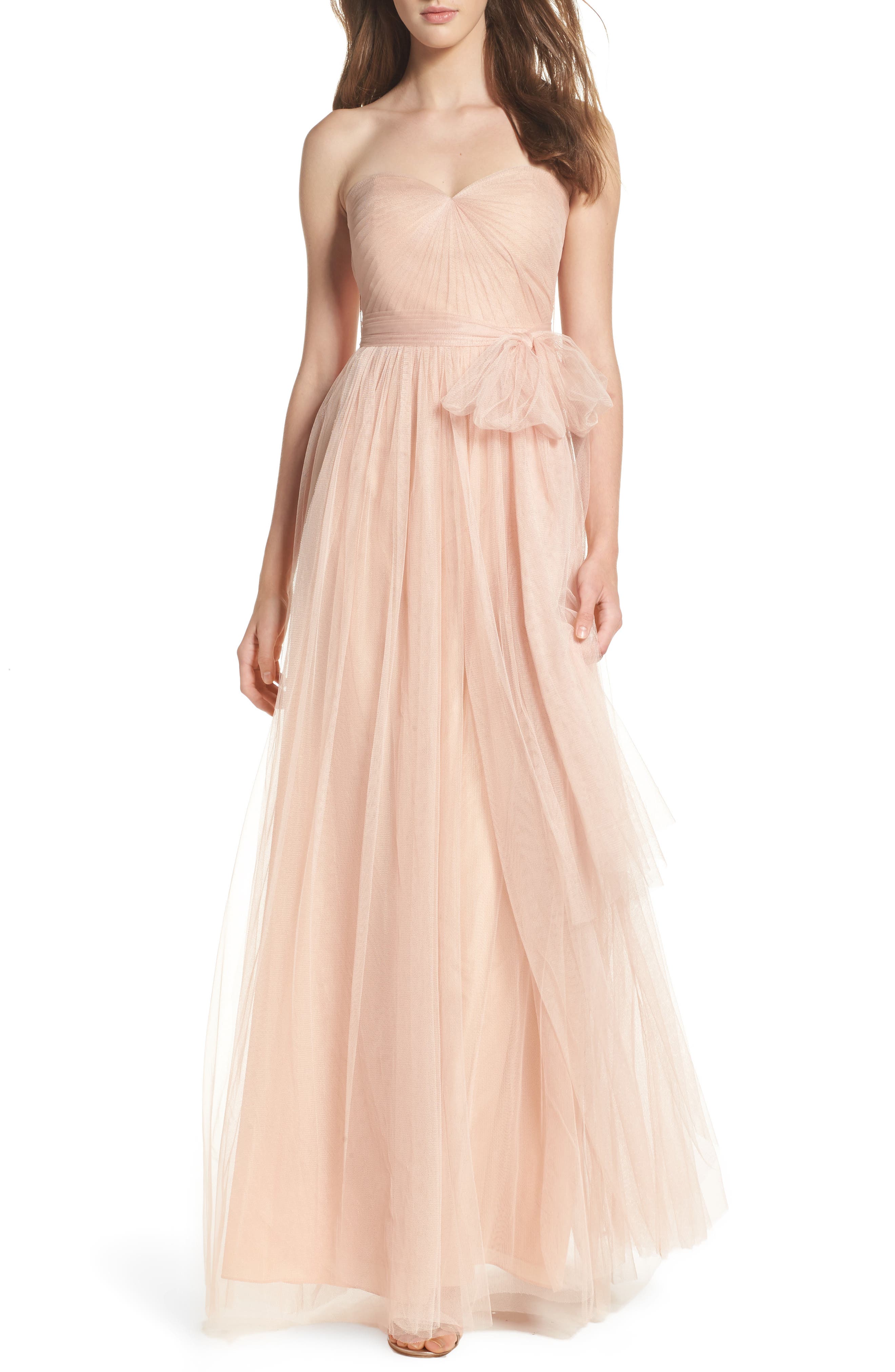 Jenny Yoo Annabelle Convertible Tulle Column Dress