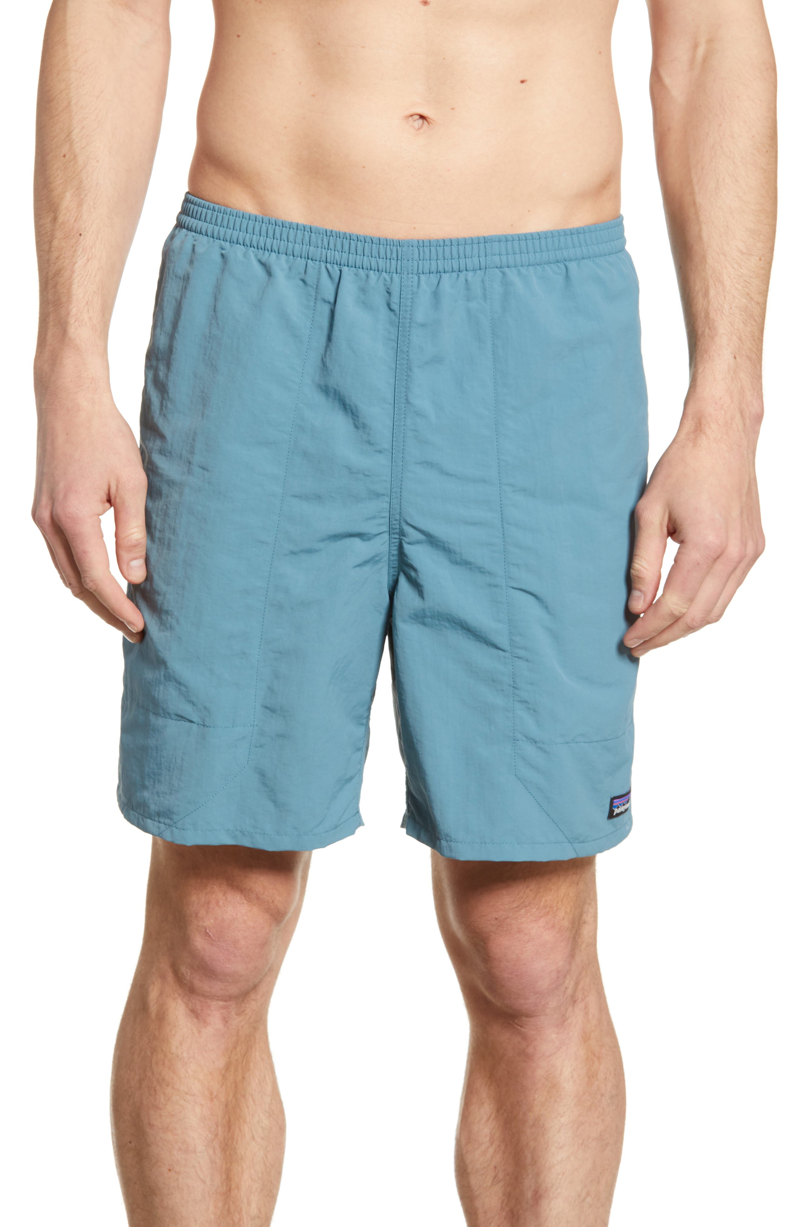 Patagonia Baggies 7-Inch Swim Trunks, Blue/green