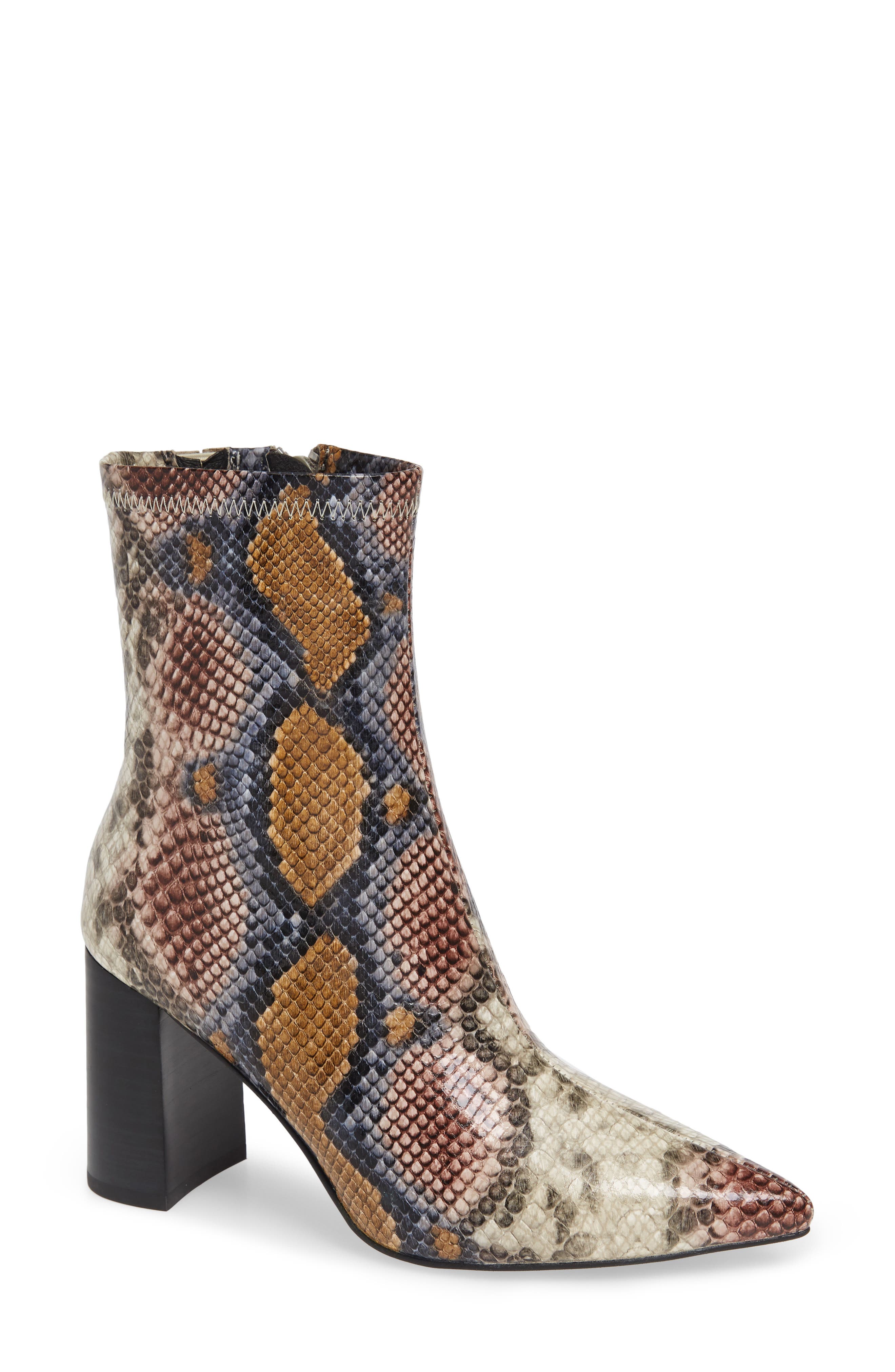Jeffrey Campbell Coma 3 Block Heel Bootie, Burgundy