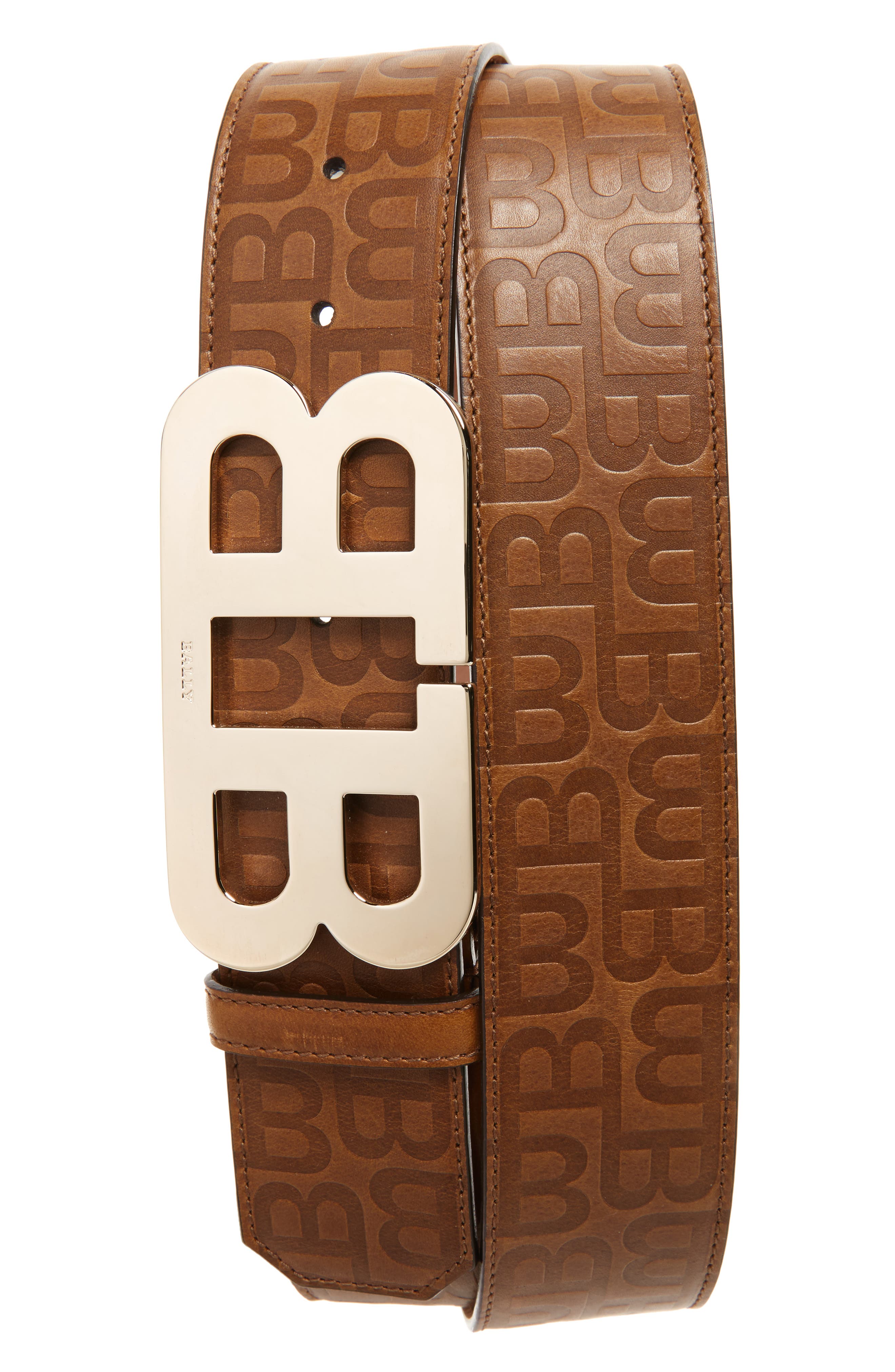 Bally Stamped Logo Leather Belt | Nordstrom