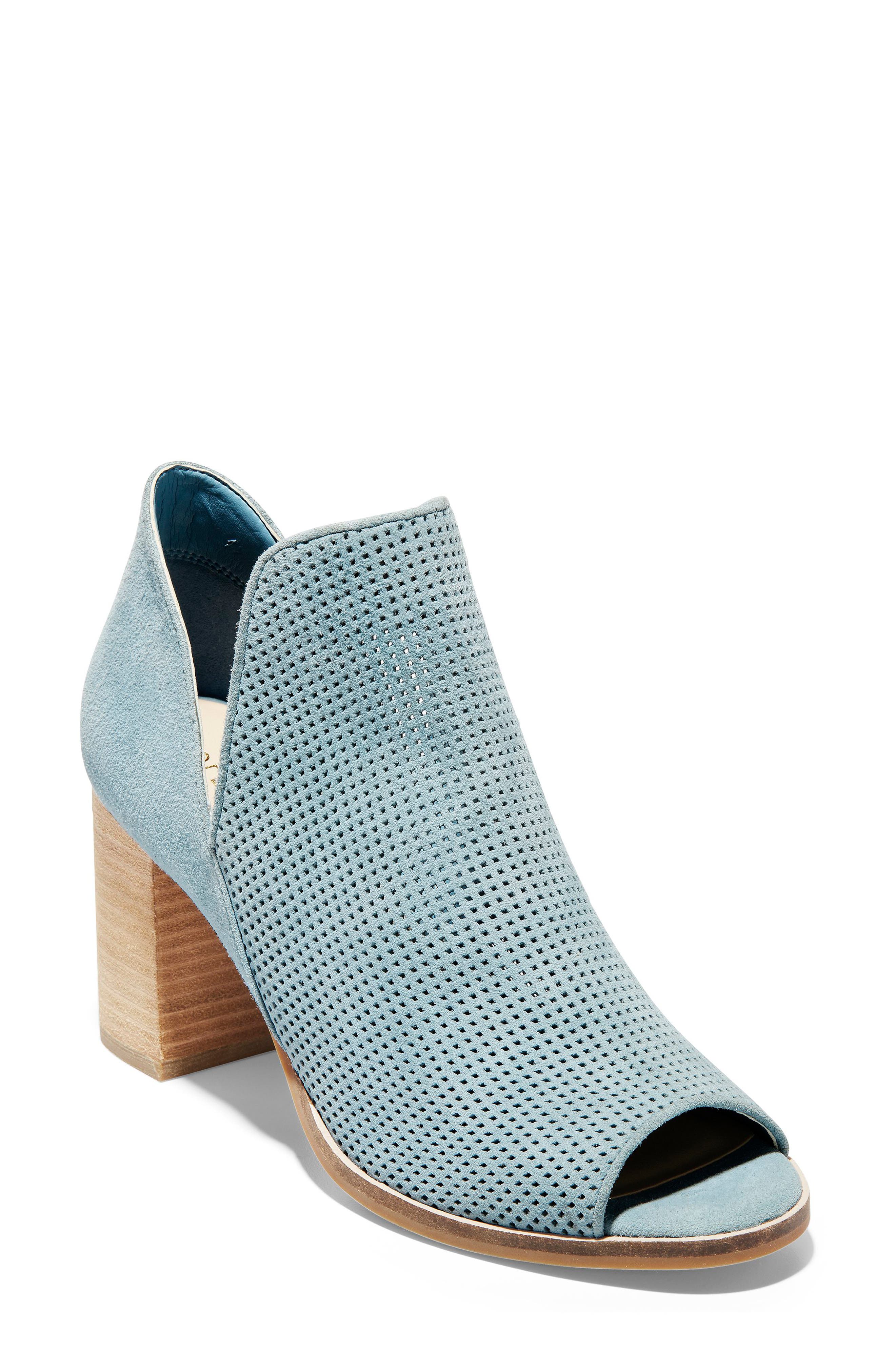 Cole Haan Shiloh Open Toe Bootie B - Blue