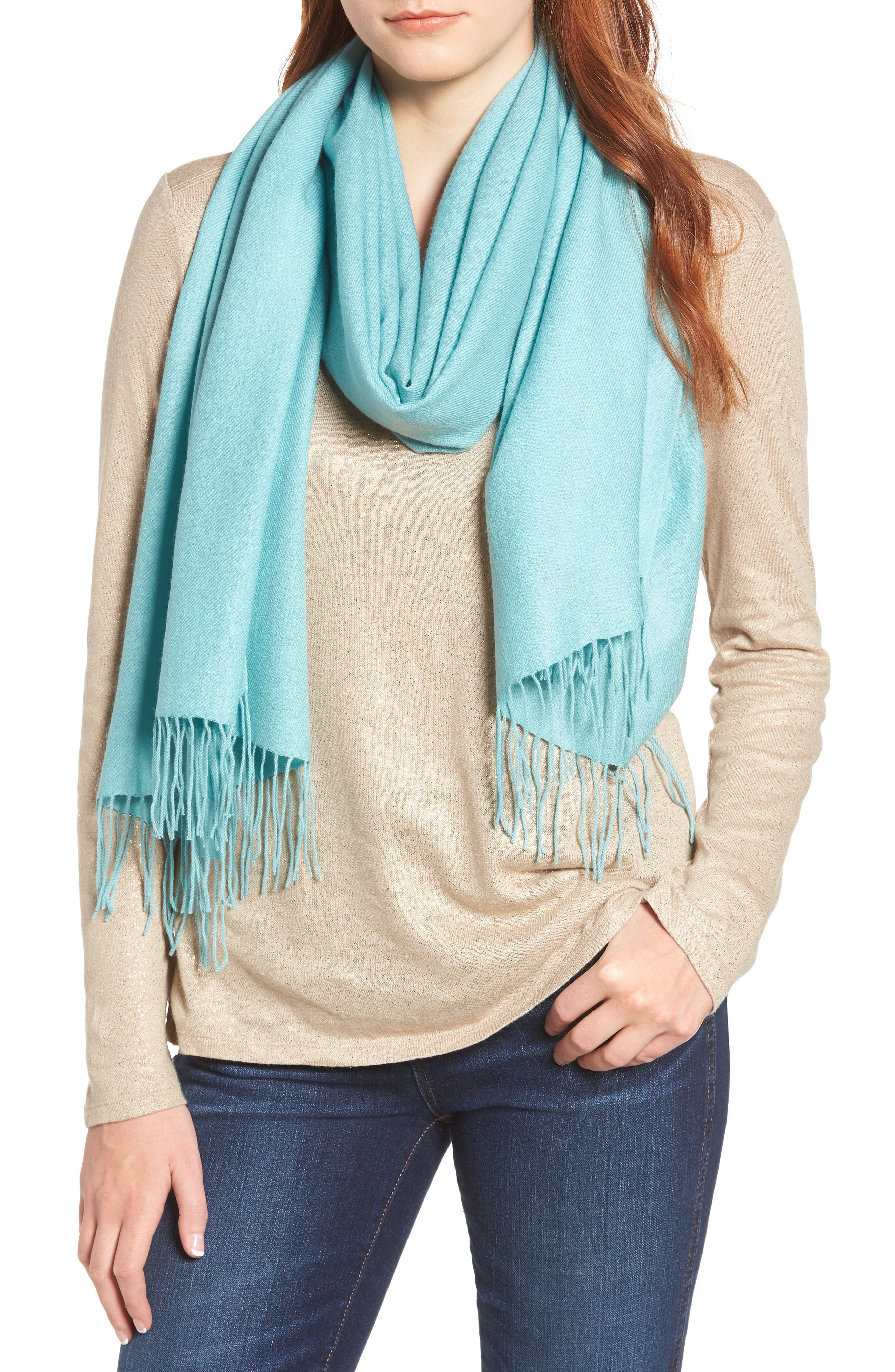 Nordstrom Tissue Weight Wool & Cashmere Scarf Nordstrom