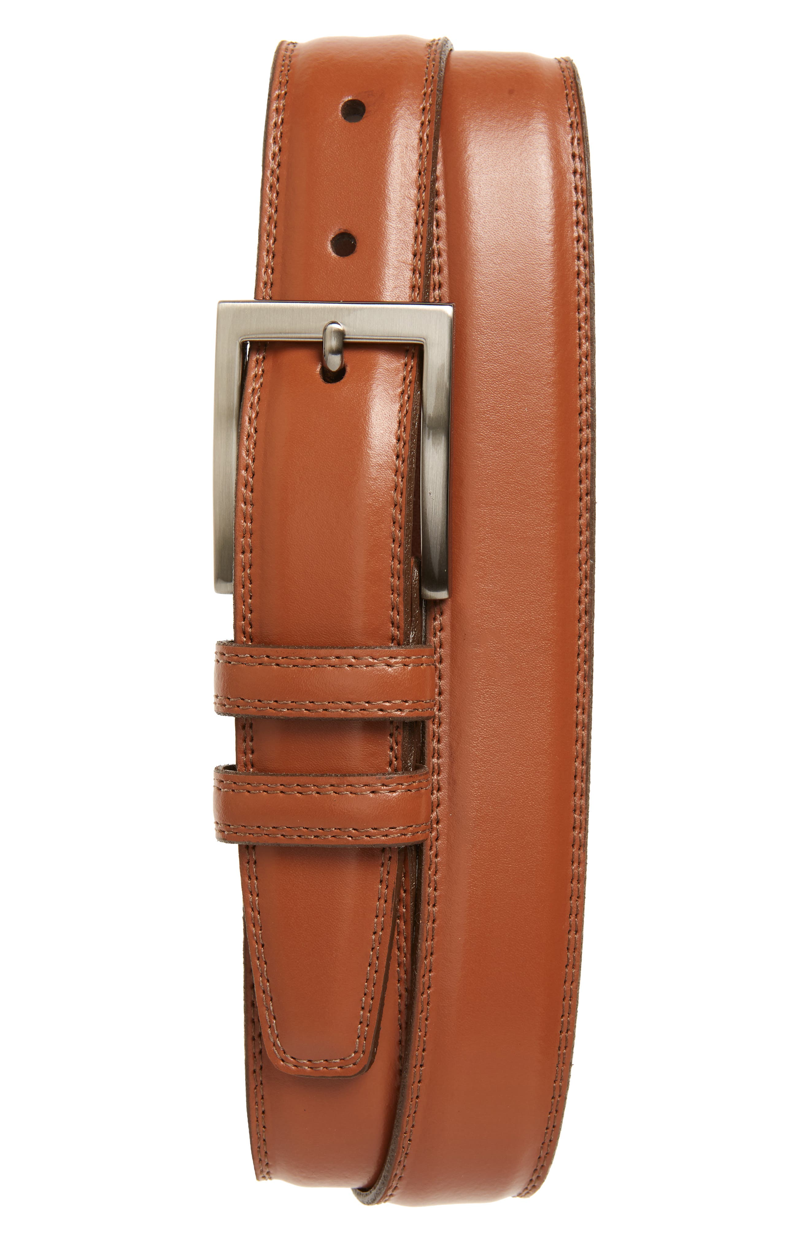 Torino Belts Aniline Leather Belt, Tan